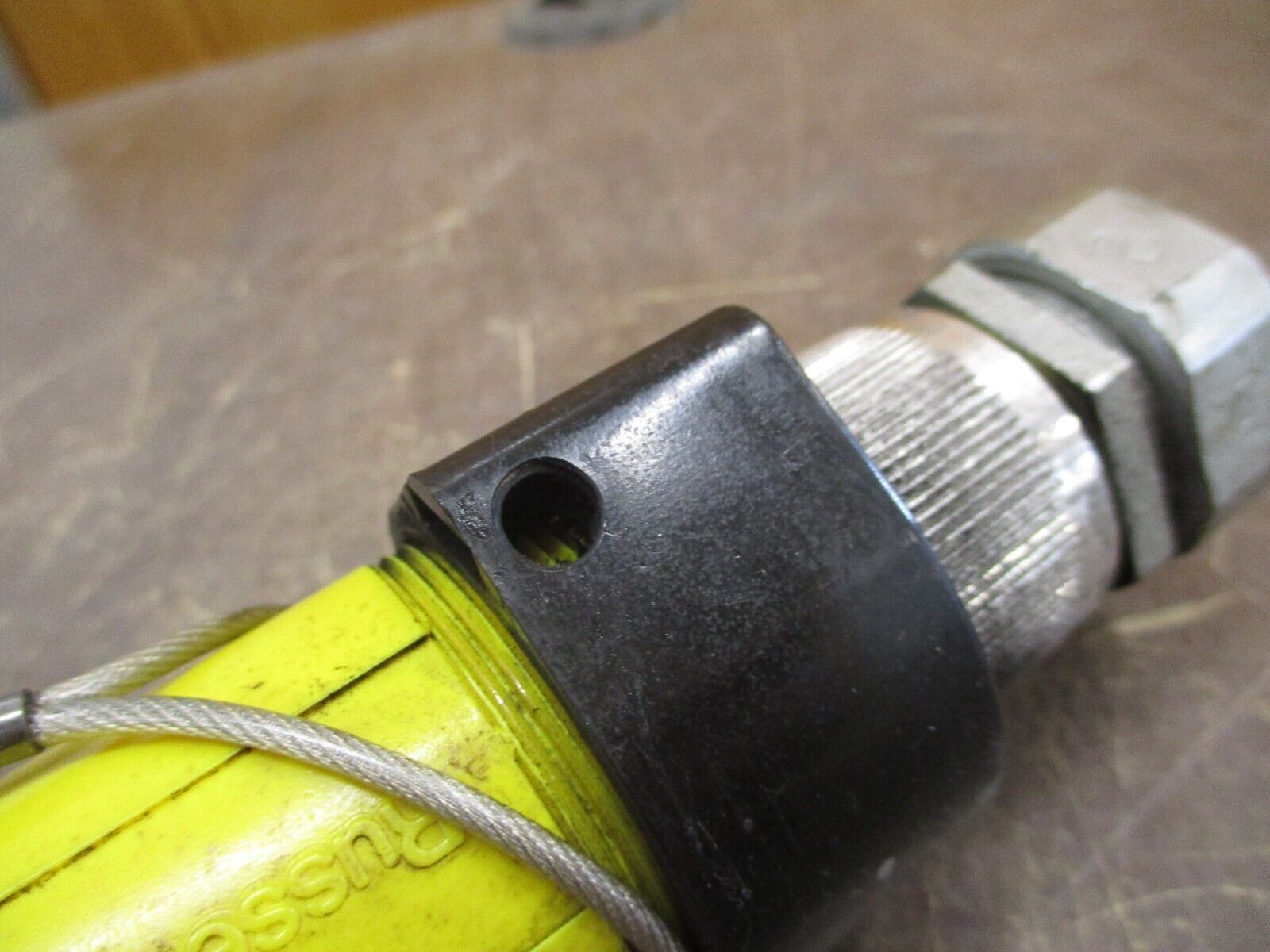 Russellstoll Connector 9C54U2T/C75 50A 250V 3P 4W w/ Cap *Conduit End* Used