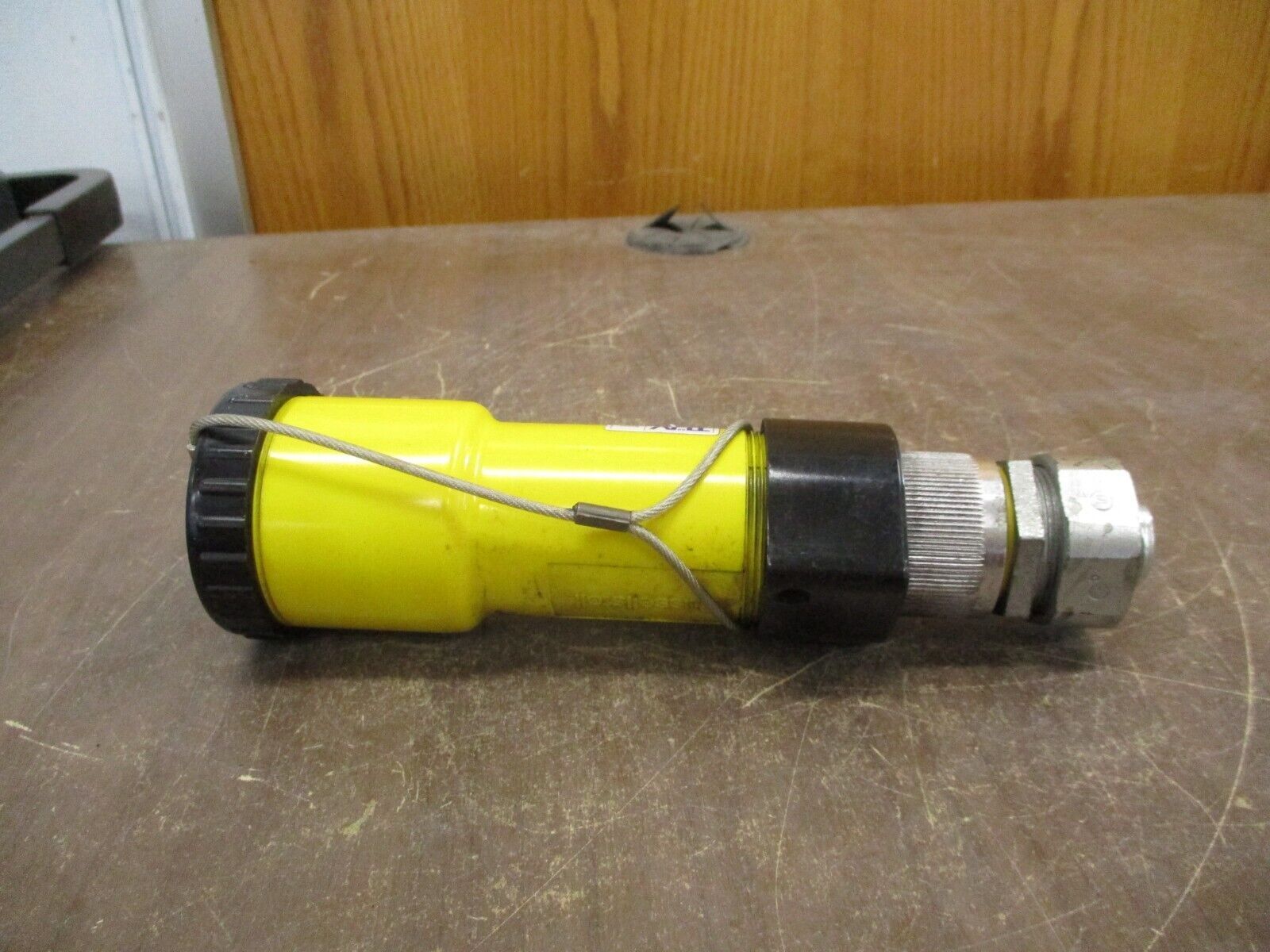 Russellstoll Connector 9C54U2T/C75 50A 250V 3P 4W w/ Cap *Conduit End* Used