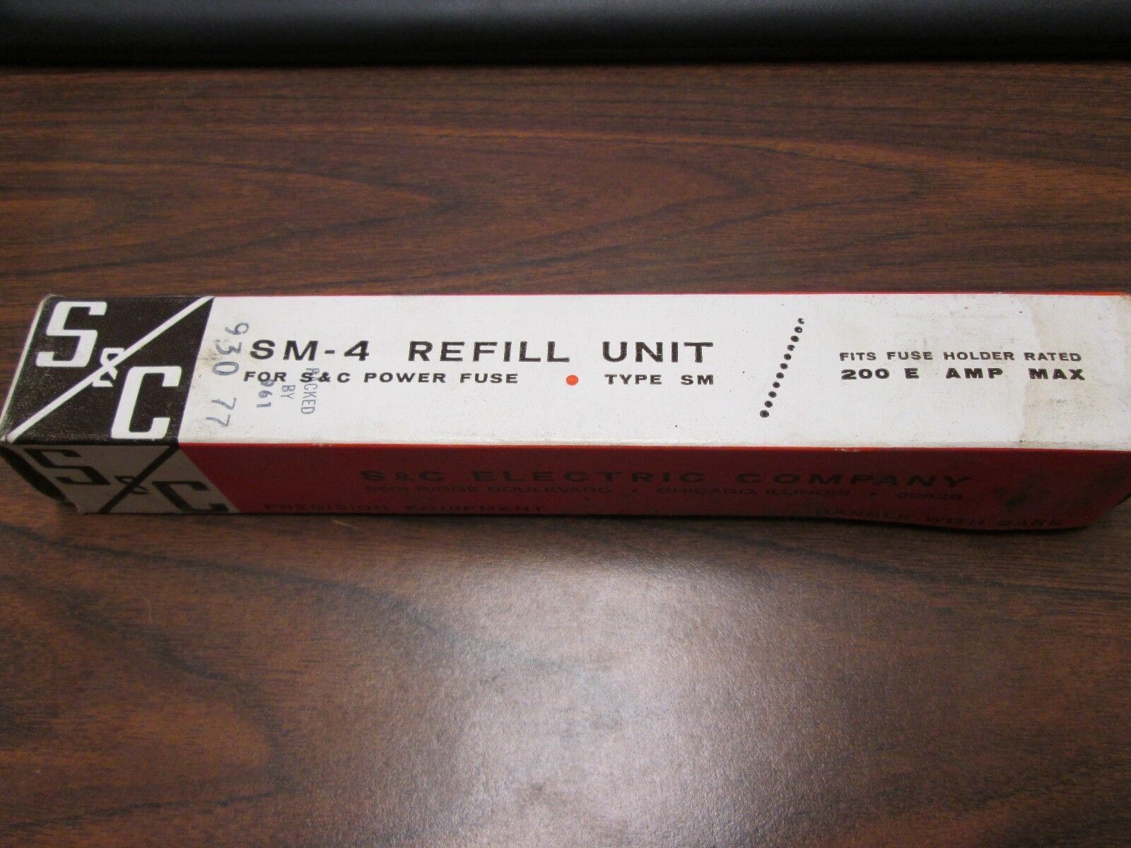 S&C SM-4 Refill 122050R4 14.4KV 30E New Surplus