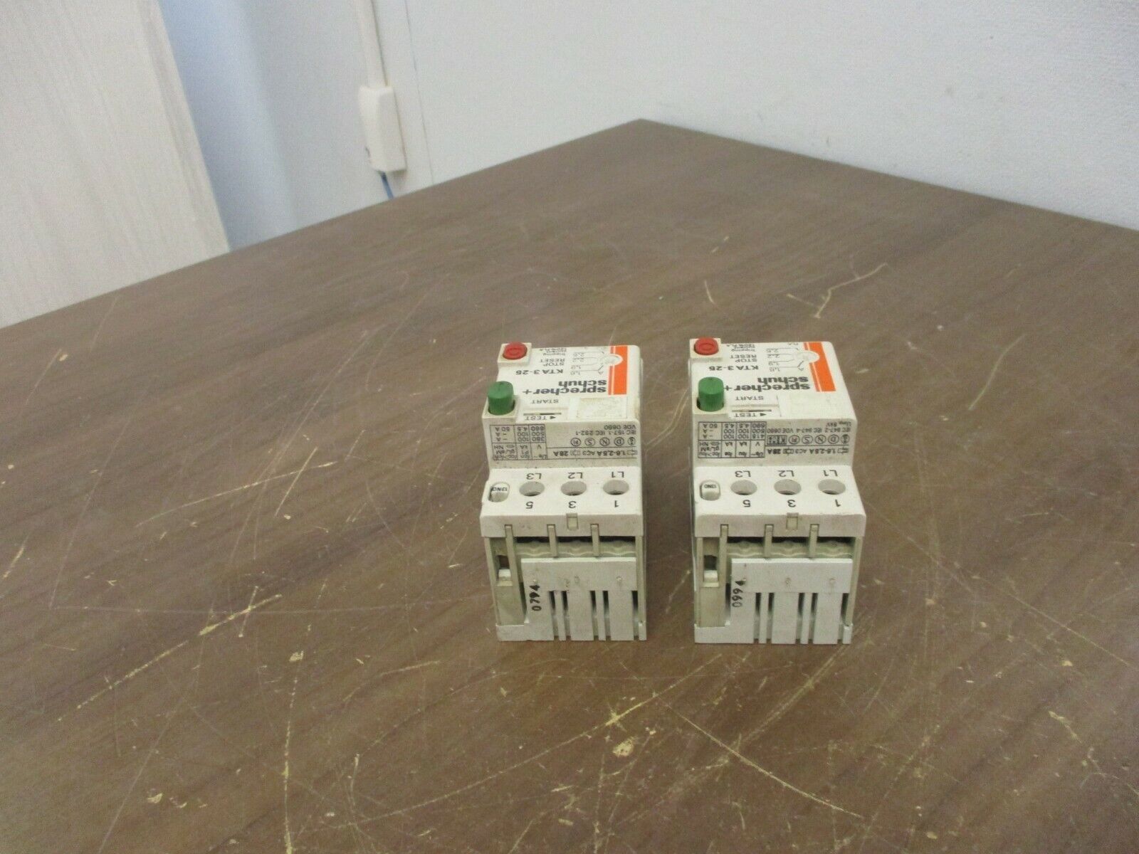 Sprecher+Schuh Manual Starter KTA 3-25 Trip: 1-1.6A Used *Lot of 2*