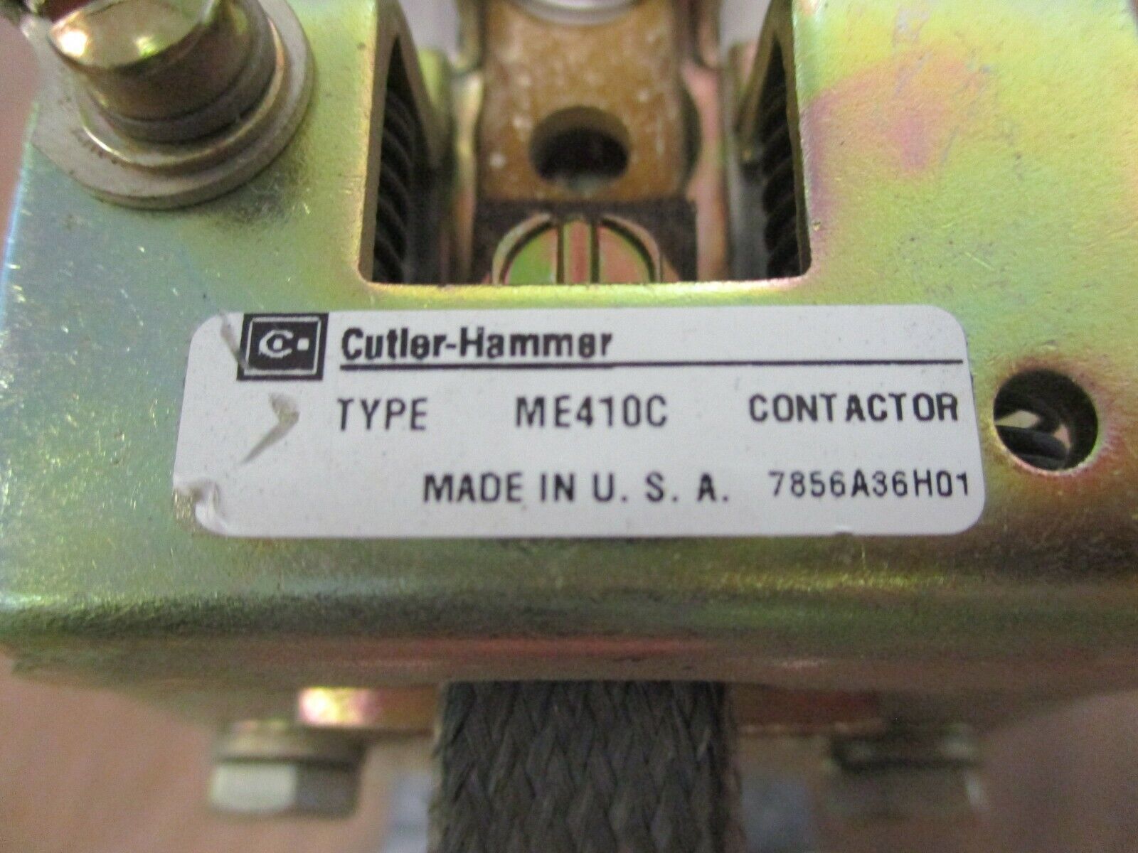Cutler-Hammer Contactor ME410C 125VDC Coil Used