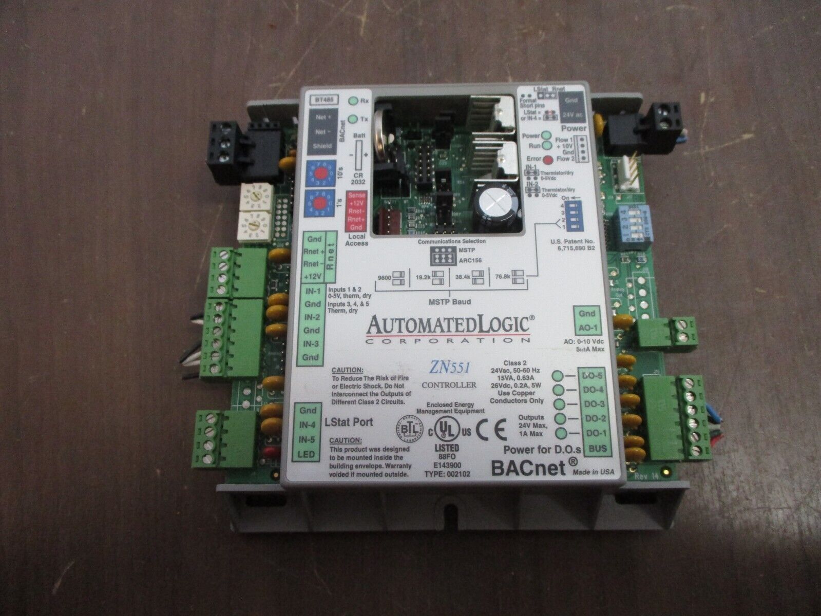 Automated Logic BACnet Controller ZN551 Used