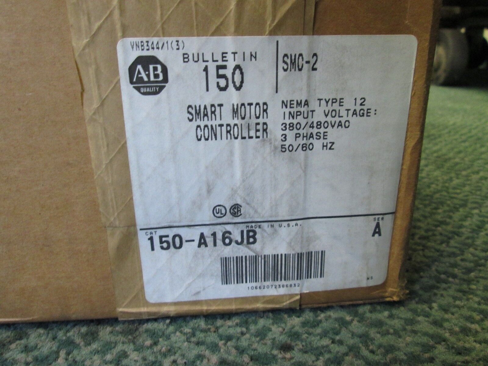 Allen-Bradley SMC-2 Enclosed Soft Start 150-A16JB 16A 380/480V Nema 12 Enclosure