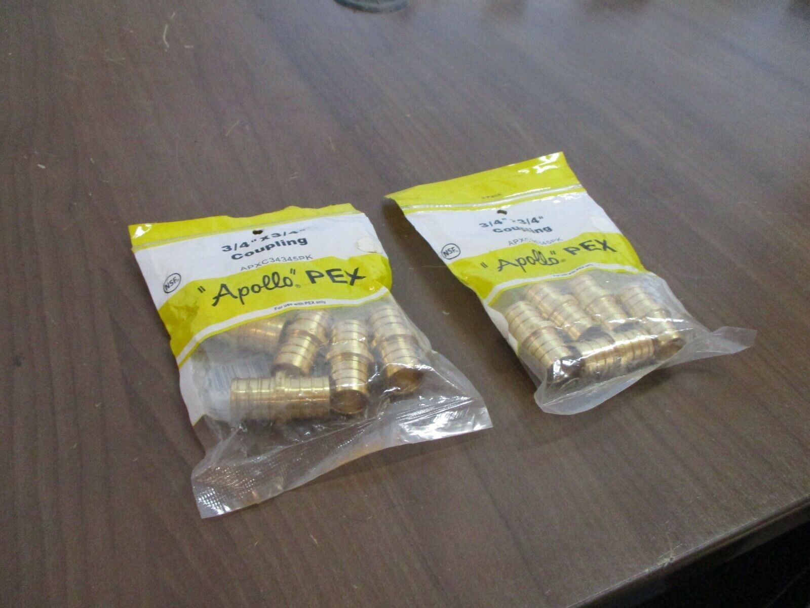 Apollo PEX Coupling APXC34345PK 3/4" x 3/4" *2 Bags of 5* New Surplus