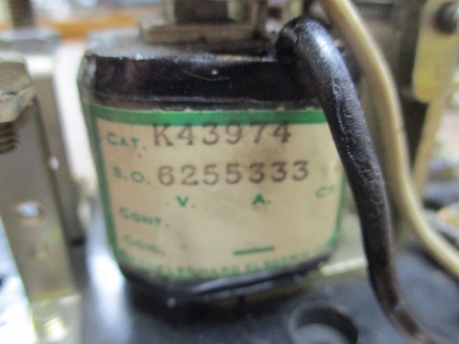 Ward Leonard Timing Relay K43974 Used