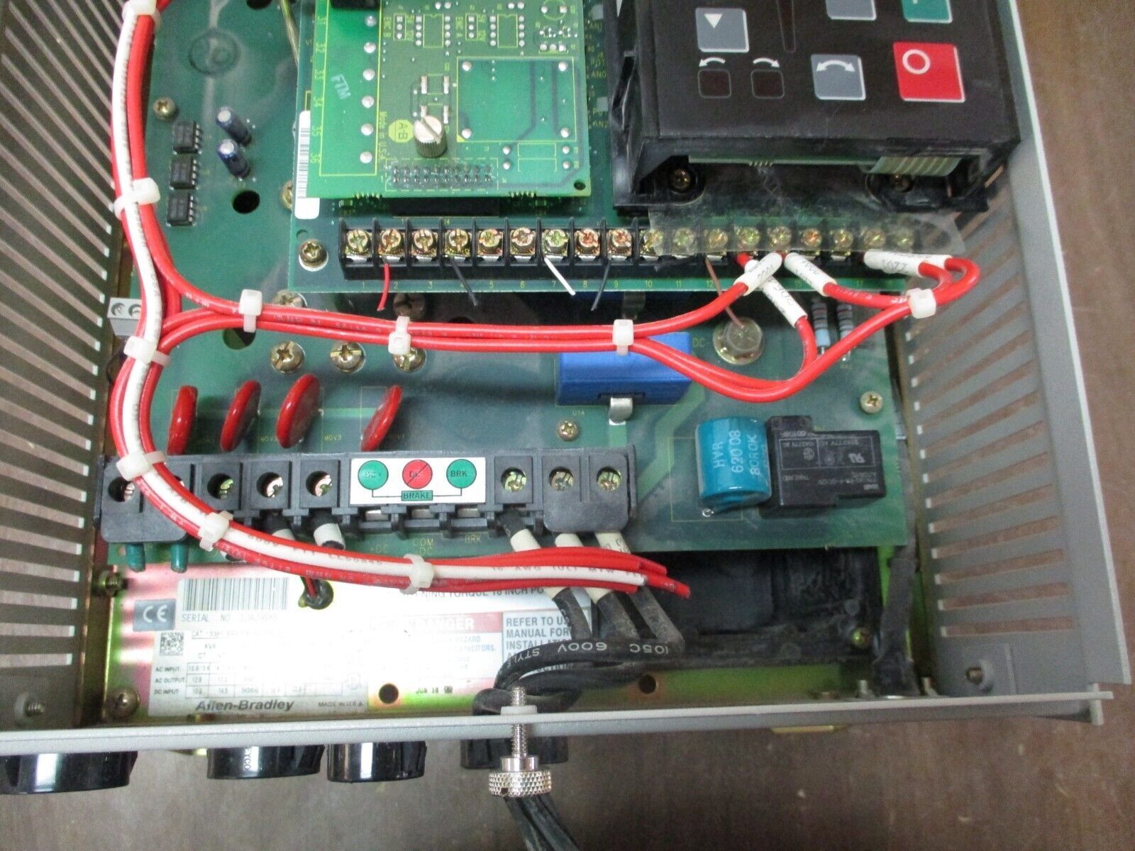 Allen-Bradley 1336 Plus II AC Drive 1336F-BRF100-AA-EN-L6 10HP 3Ph w/ Keypad
