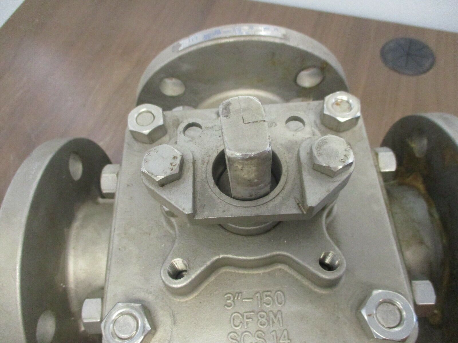 TCI 3-Way Valve 150 Size 3 MOP: 275 Body/Cover: CF8M Used