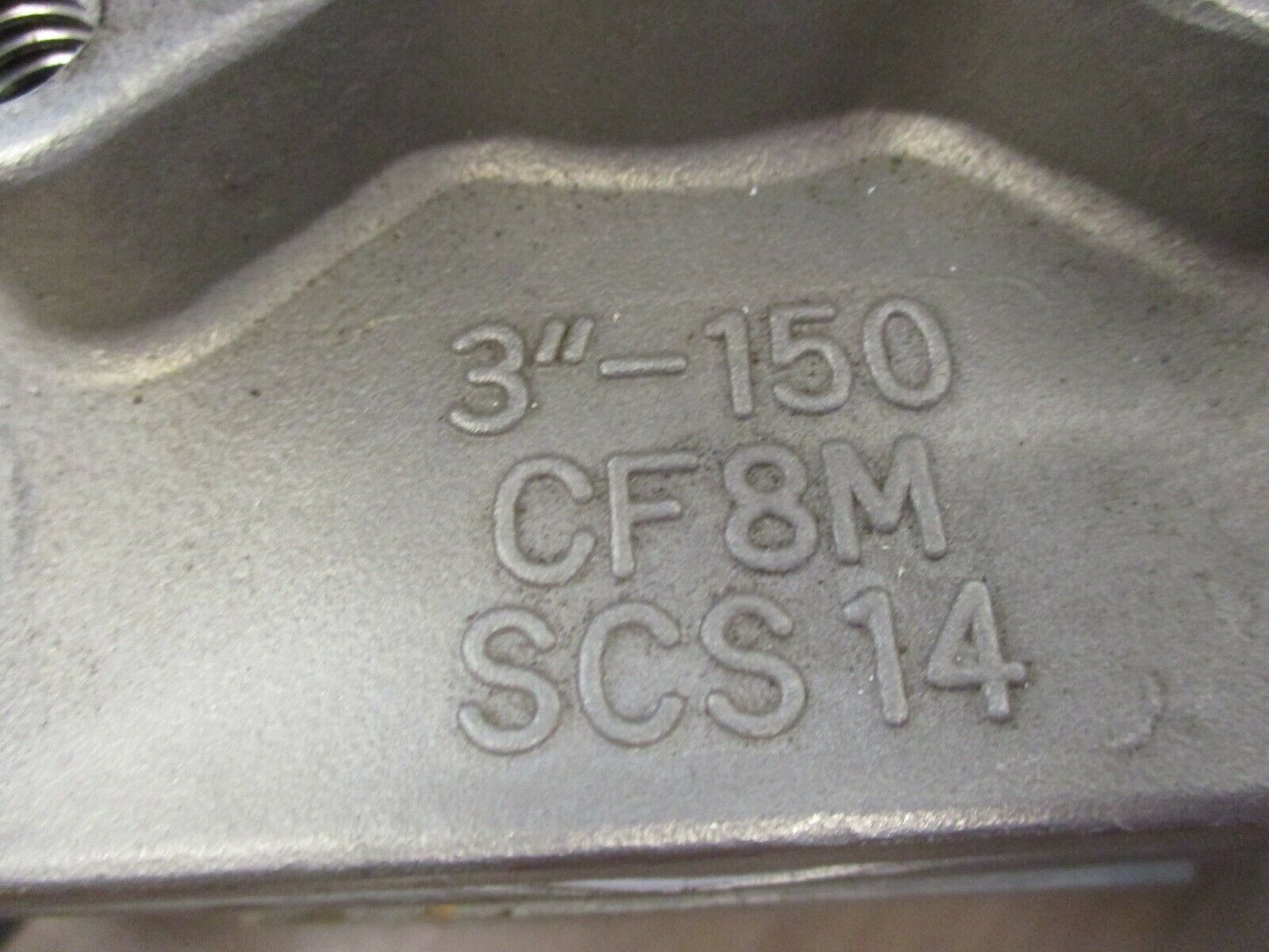 TCI 3-Way Valve 150 Size 3 MOP: 275 Body/Cover: CF8M Used