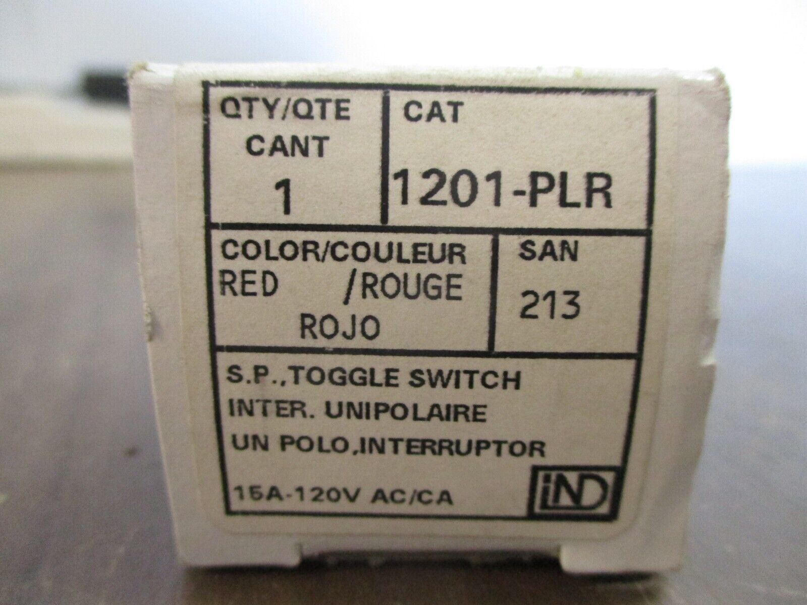 Leviton 3-Way Switch 1201-PLR 20A 277V New Surplus