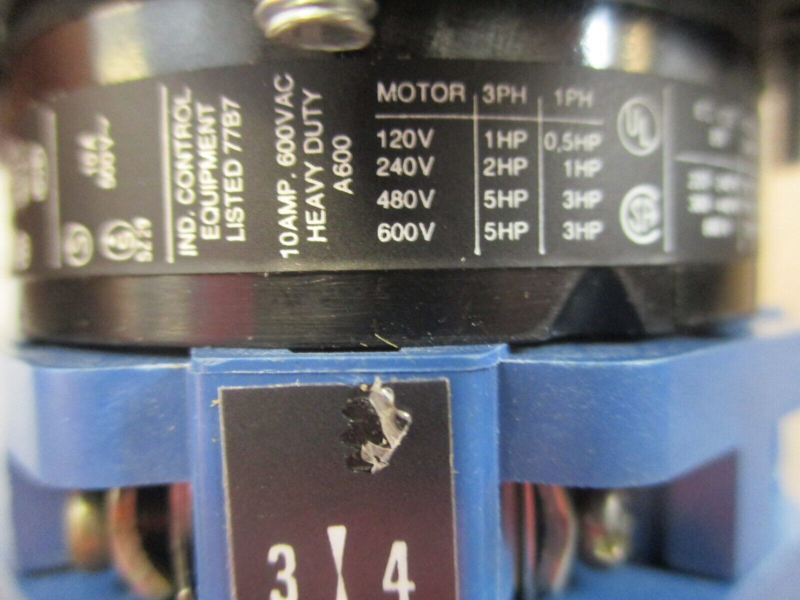 Kraus & Naimer A11 Voltmeter Rotary Switch A007 10A 600V Used