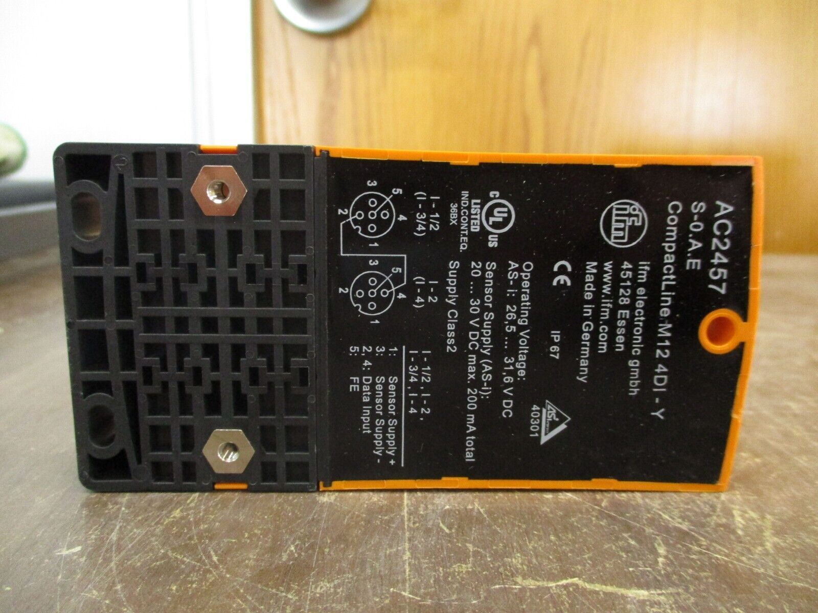 IFM AS-Interface CompactLine Module AC2457 New Surplus