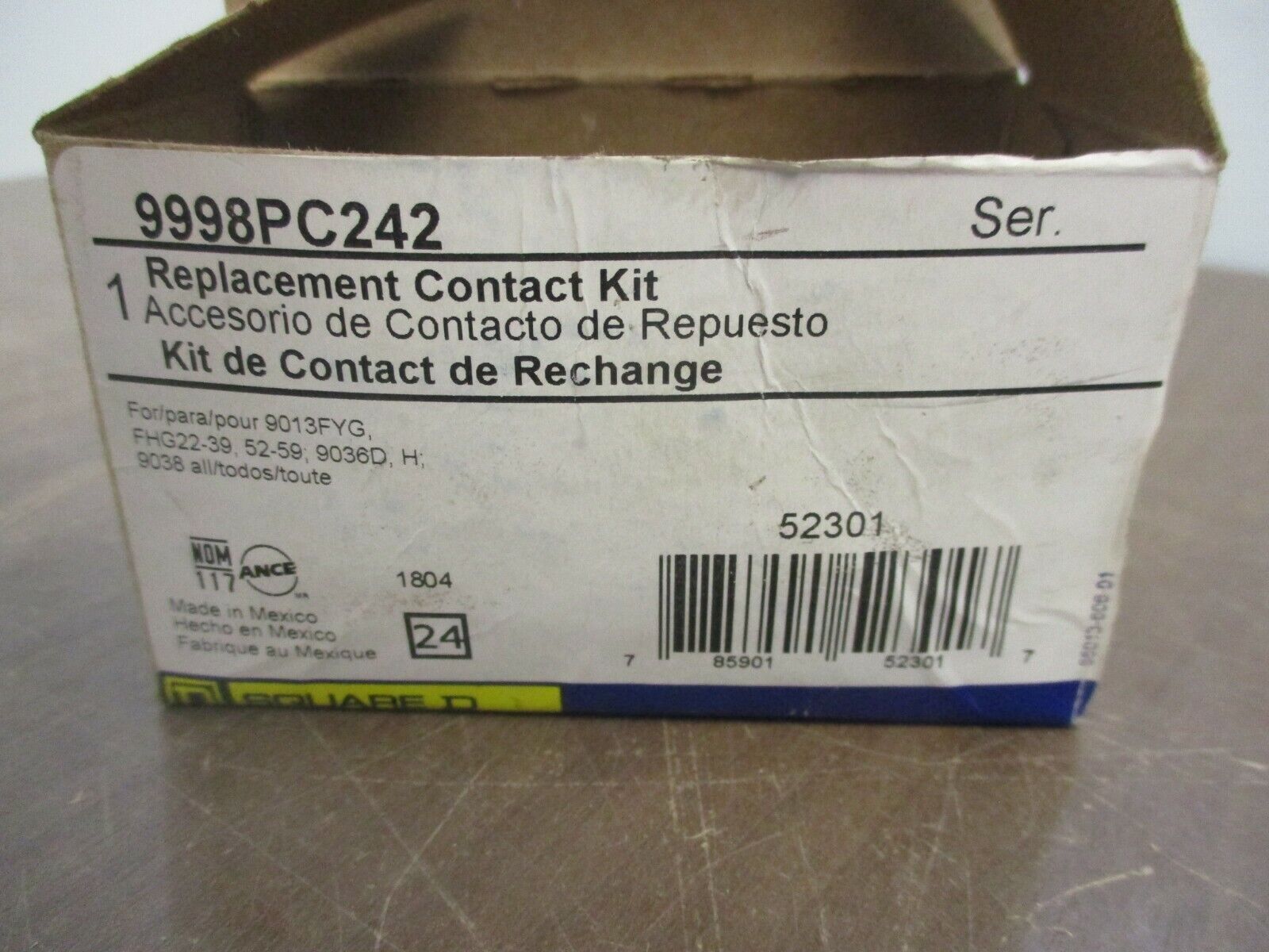 Square D Replacement Contact Kit 9998PC242 New Surplus