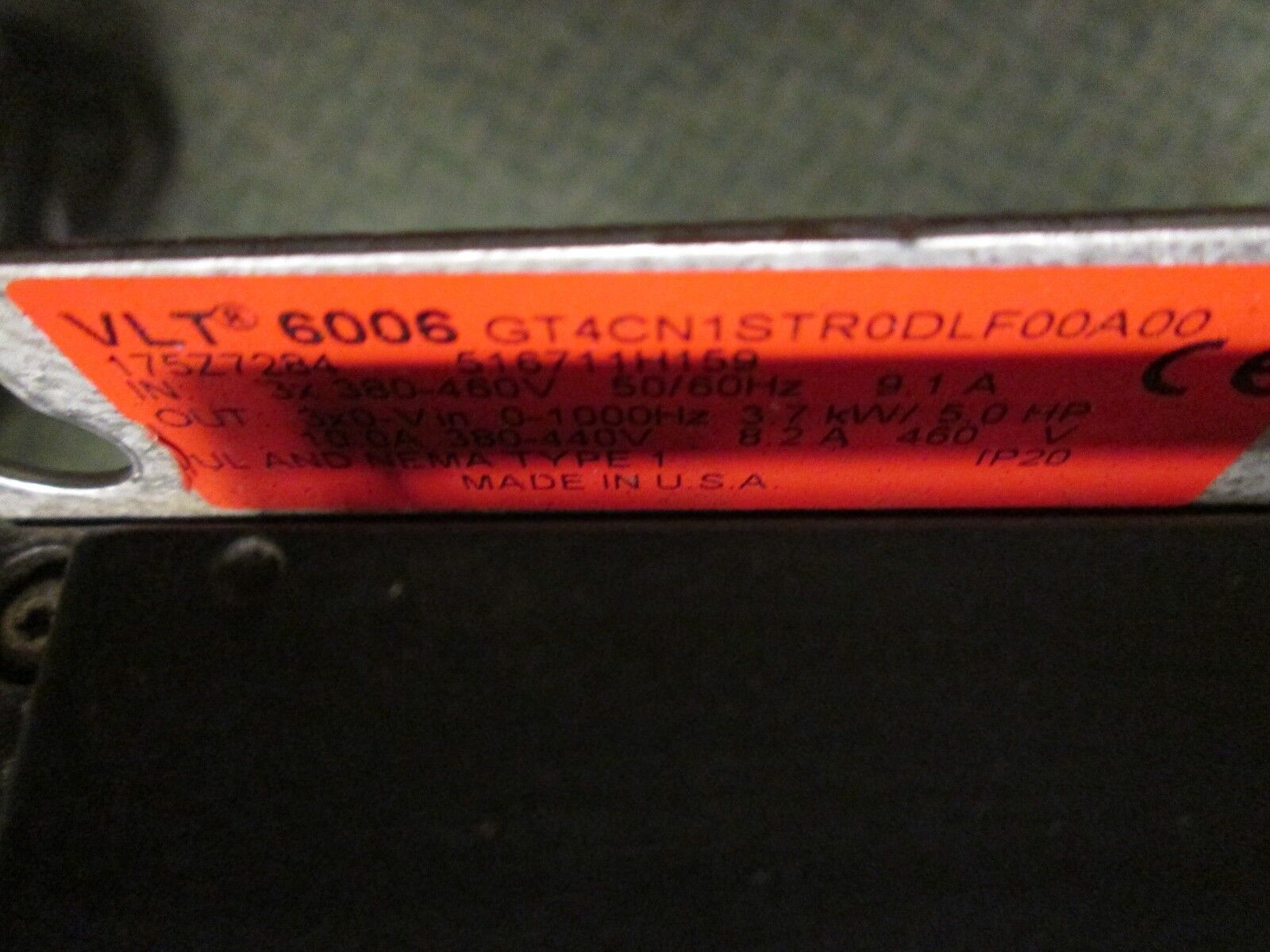 Graham VLT 6000 AC Drive 175Z7284 5.0HP Used