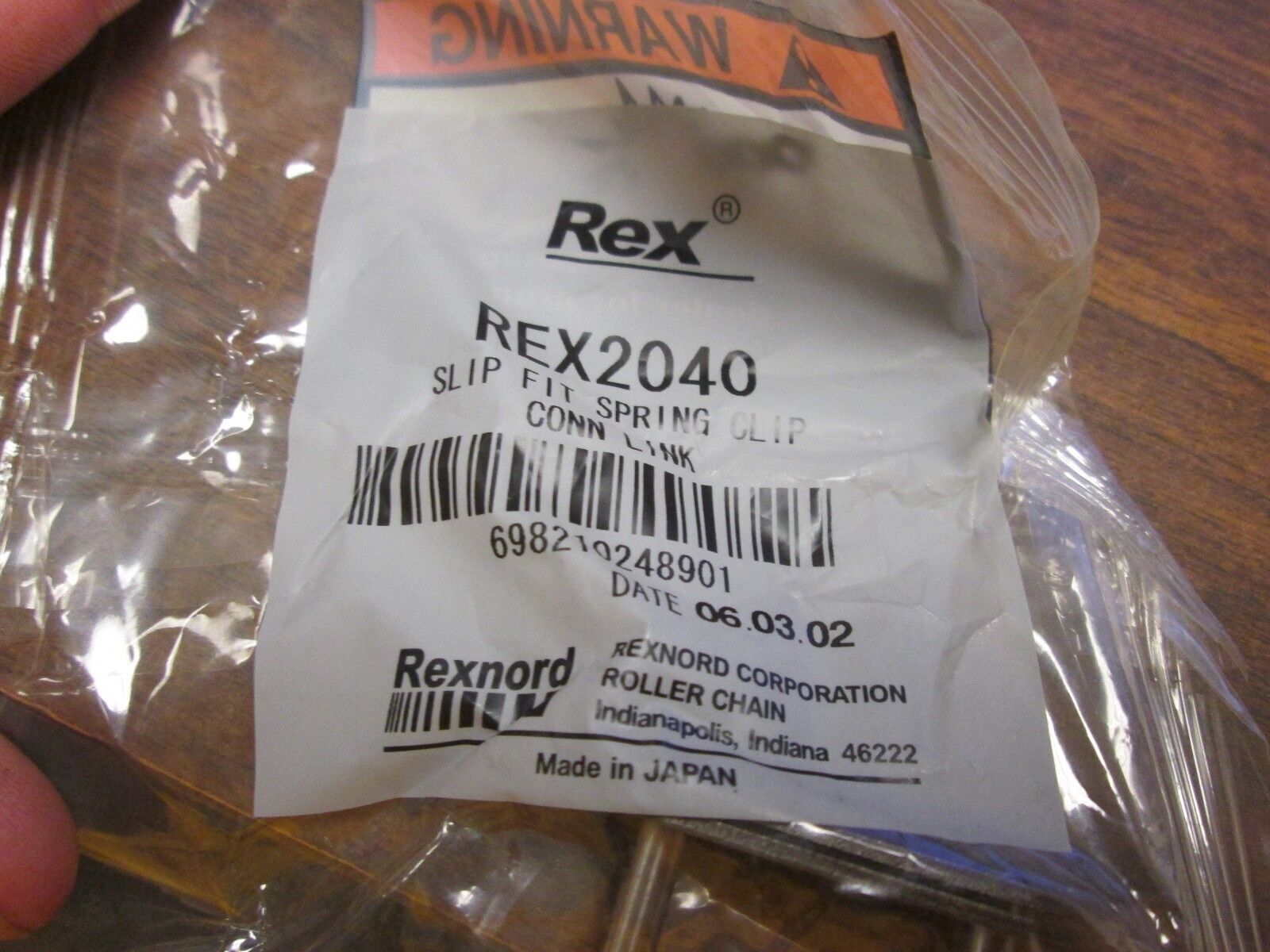 Rexnord Rex Slipfit Connecting Link REXC2040/REXC2042 *Box of 25* New Surplus