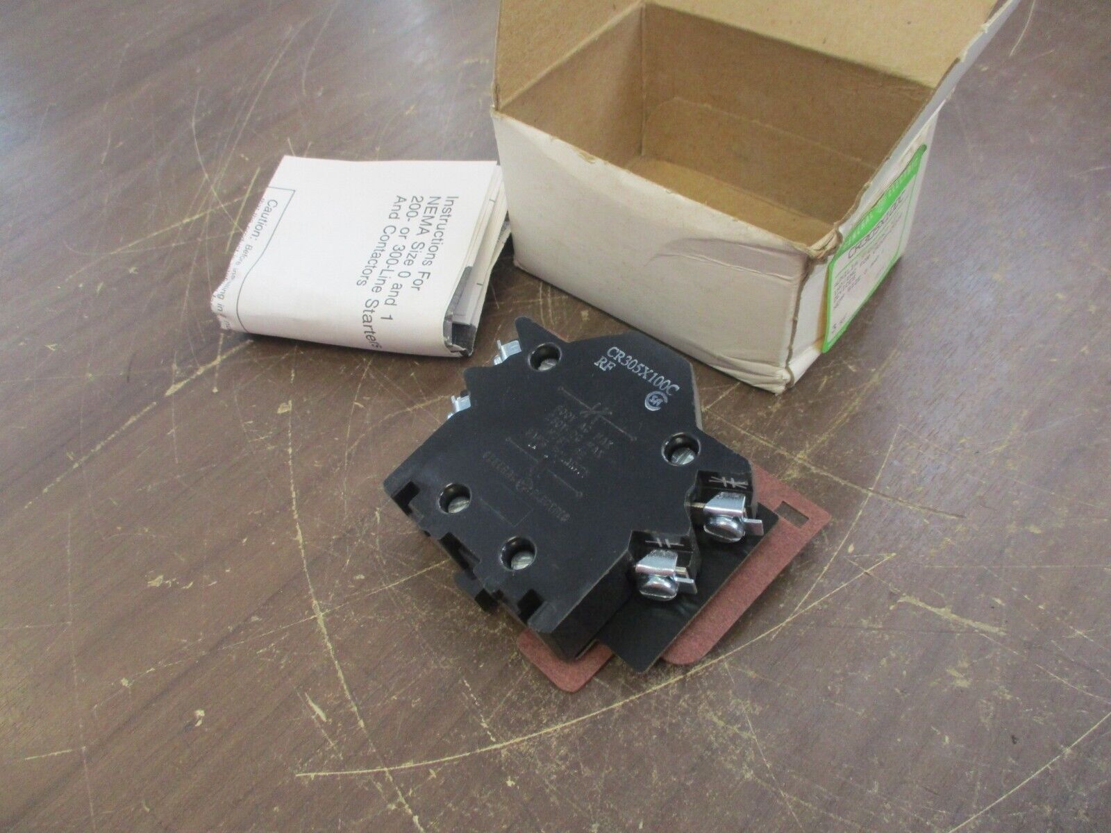 GE Aux Contact Kit CR305X100C 1 NO / 1 NC For CR305-CR308 Size 0 & 1 New Surplus