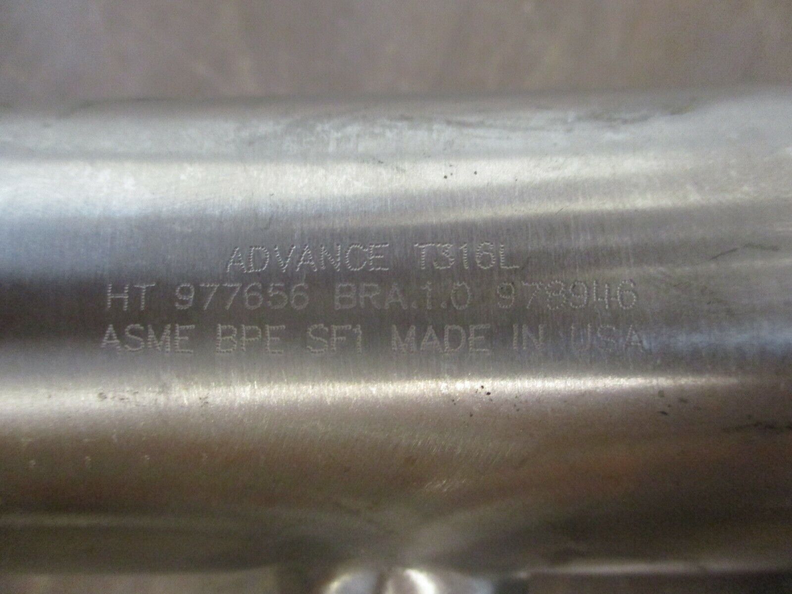 Advance Stainless Steel Sanitary Tee BRA.1.0 (2) 2" Ends (1) 1" End Used