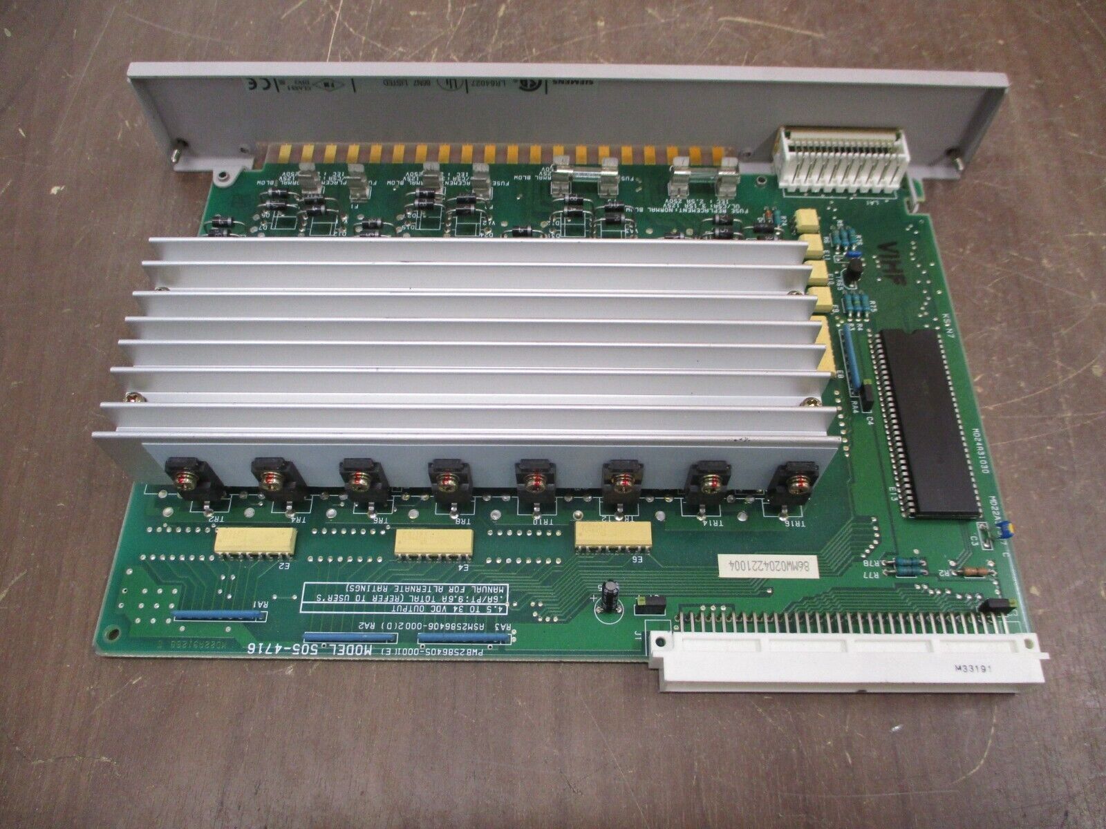 Siemens Output Module 505-4716 4.5-34 VDC Output Used