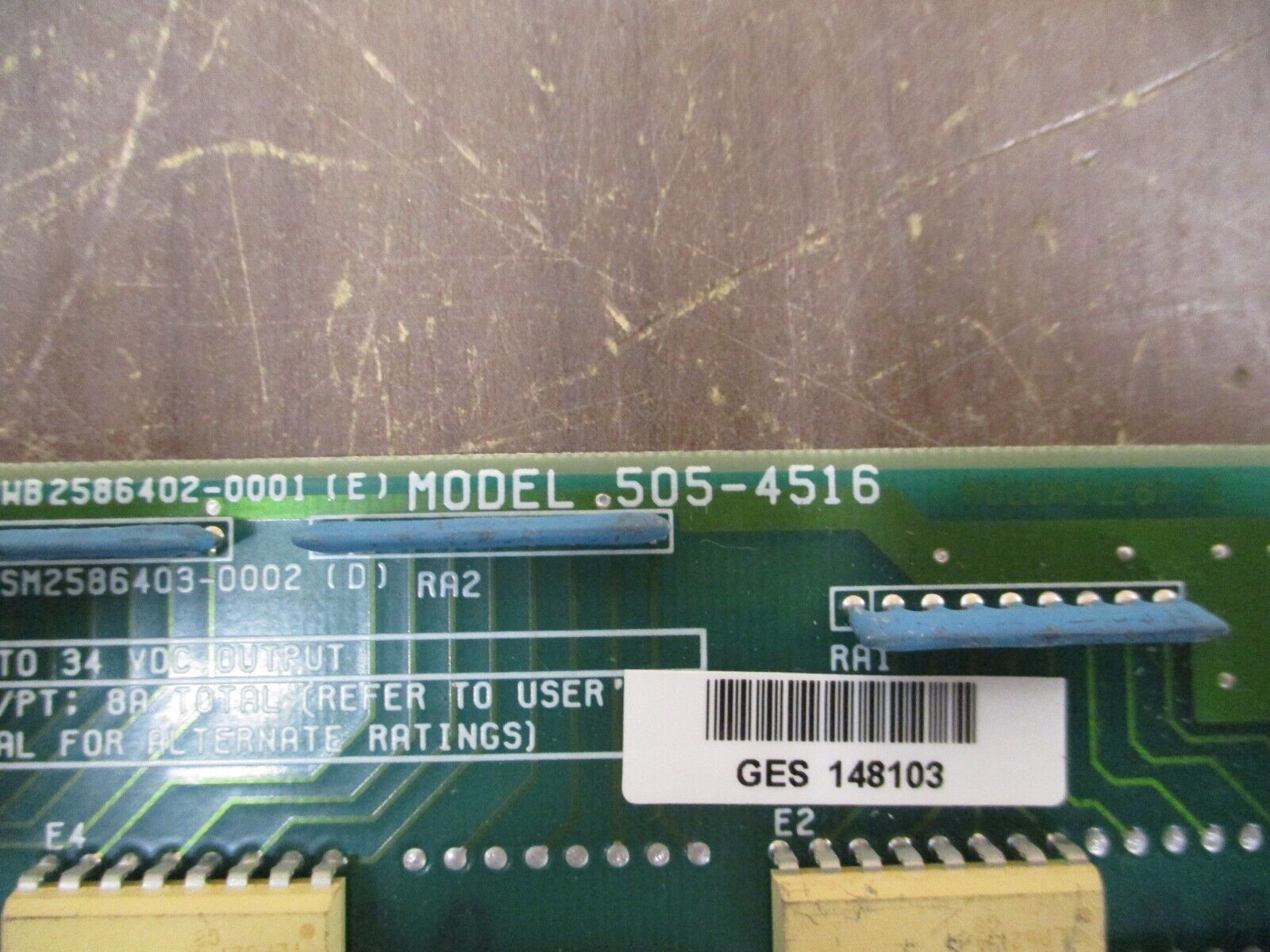 Siemens DC Output Module 505-4516 1/2A DC *Missing (12) Terminal Screws* Used