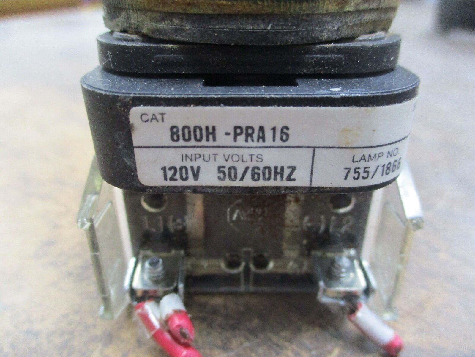 Allen-Bradley Illuminated Push Button 800H-PRA16 Ser. F Blue 120V 50/60Hz Used