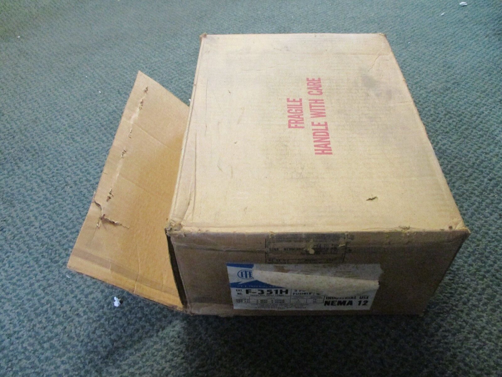 ITE Fusible Type 12 Safety Switch/ Disconnect F-351H 30A 600V 3P New Surplus