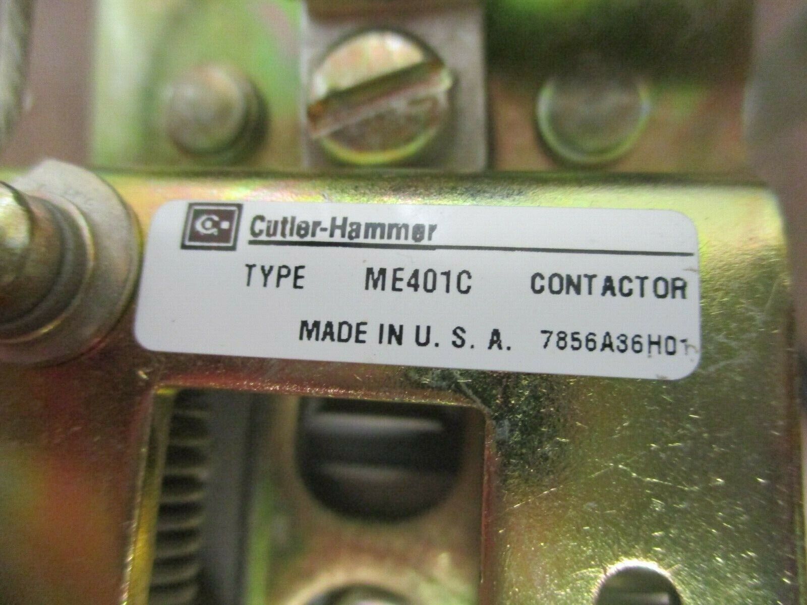 Cutler-Hammer Contactor ME401C 125VDC Coil Used