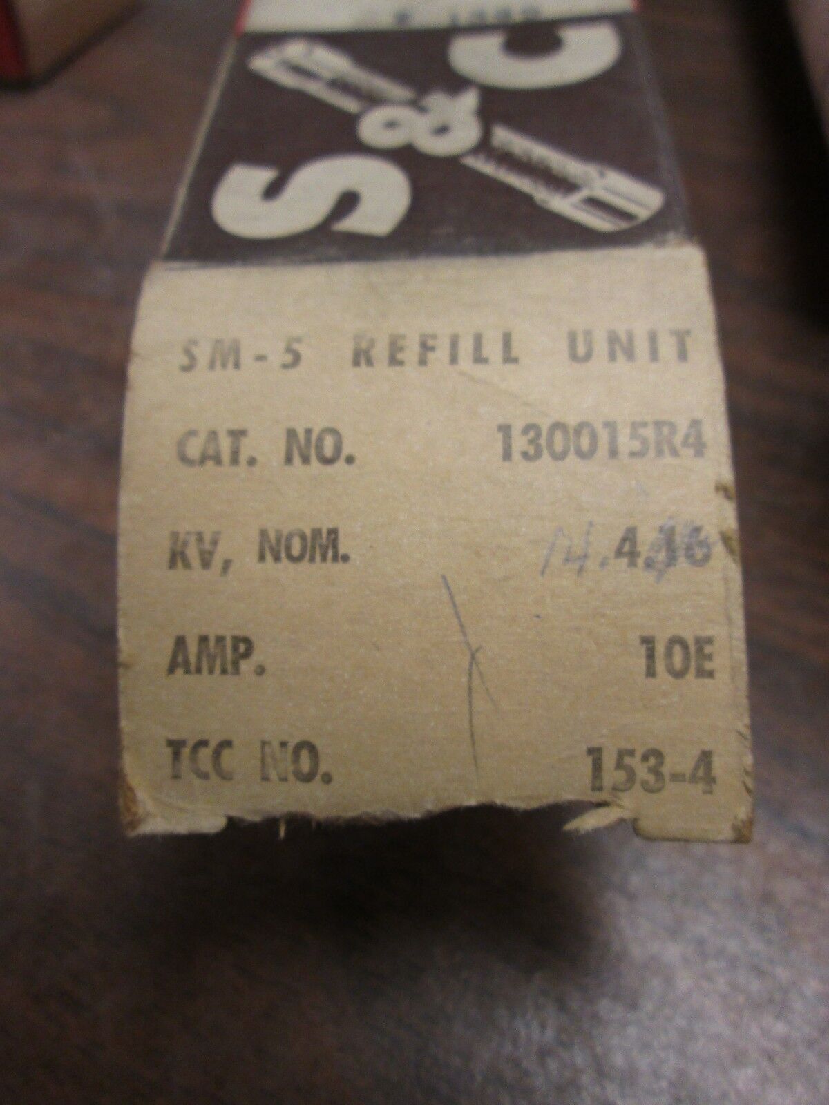 S&C SM-5 Power Fuse Refill Unit 130015-R4 4.16KV 10A New Surplus