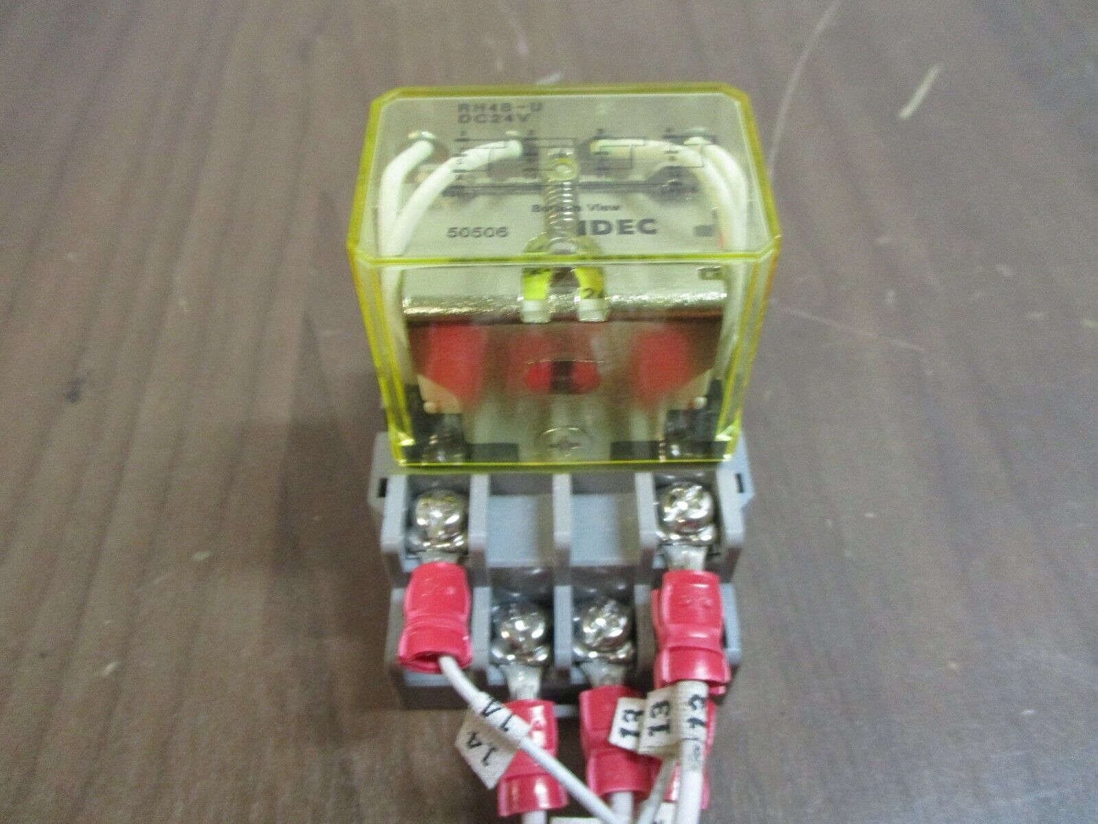 Idec Relay RH4B-U 24VDC w/ Base *Lot of 2* Used