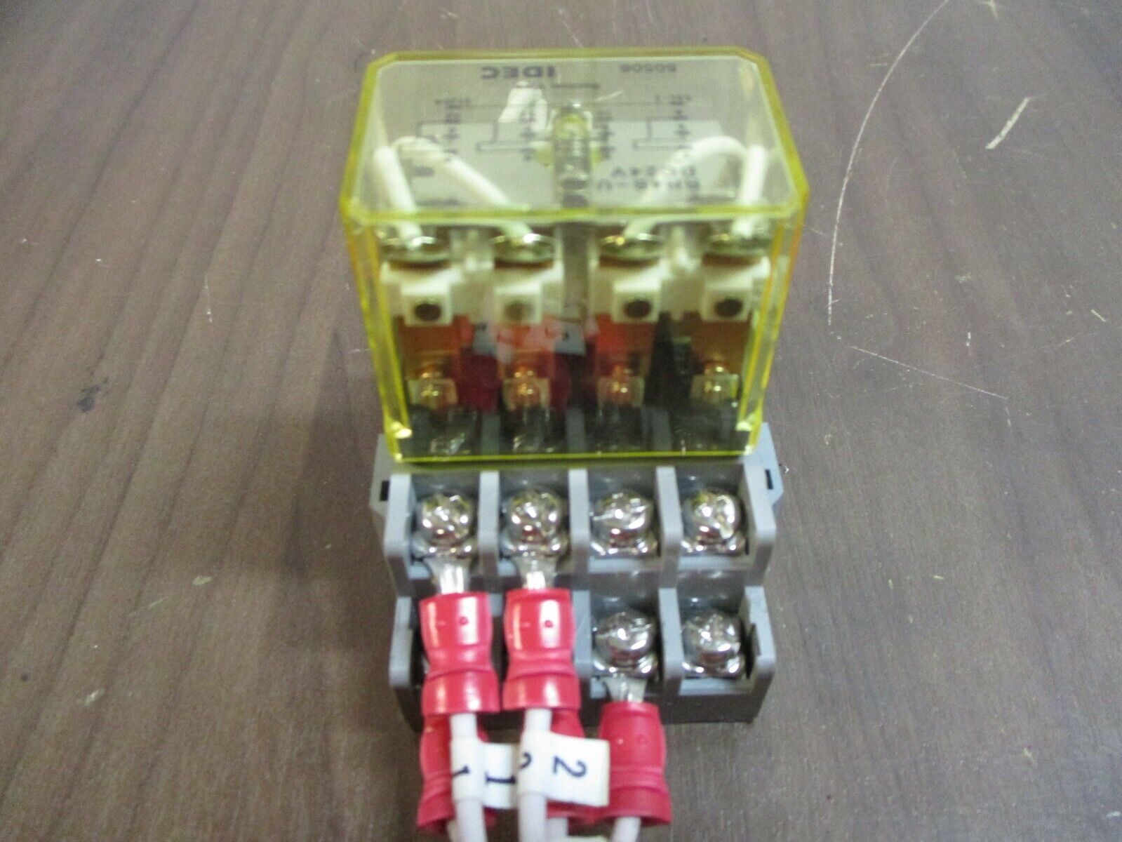 Idec Relay RH4B-U 24VDC w/ Base *Lot of 2* Used