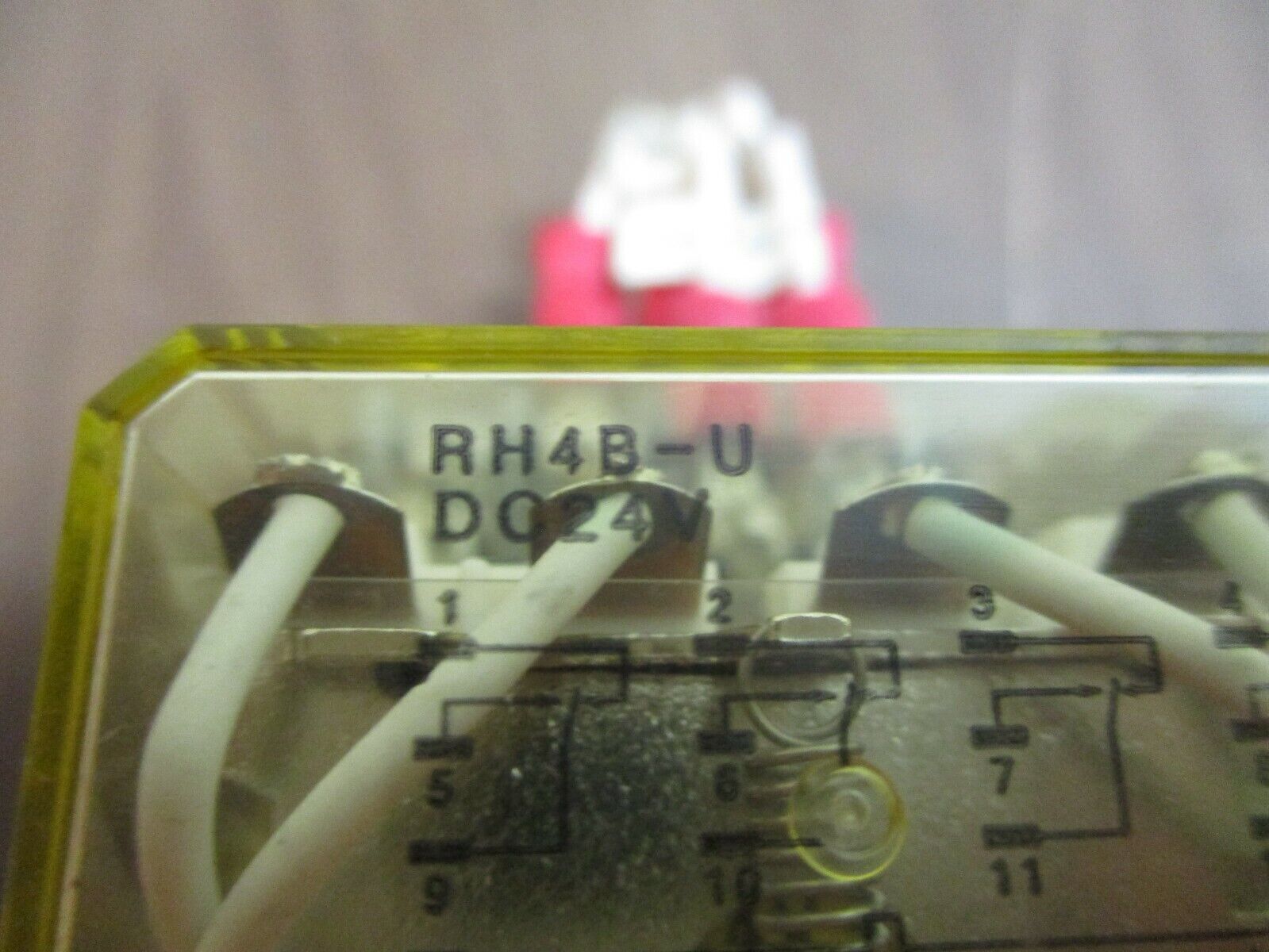 Idec Relay RH4B-U 24VDC w/ Base *Lot of 2* Used
