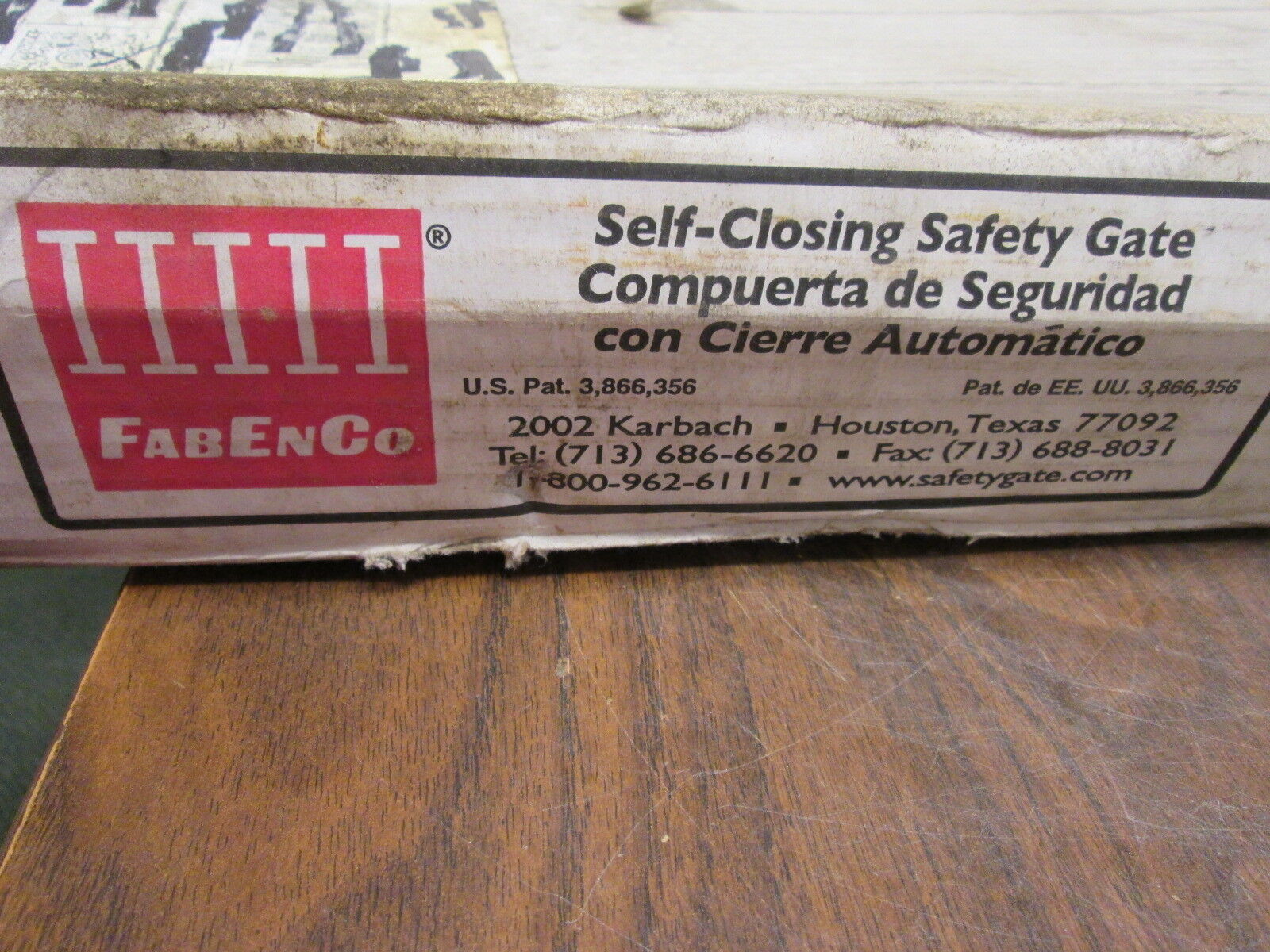 FabEnCo Self-Closing Safety Gate A71 GALV Size: 27" Yellow Powder Coat