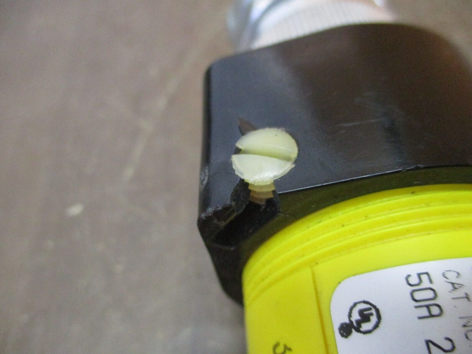 Russellstoll Connector 9C54U2T/C75 50A 250V 3P 4W *Chipped End* Used