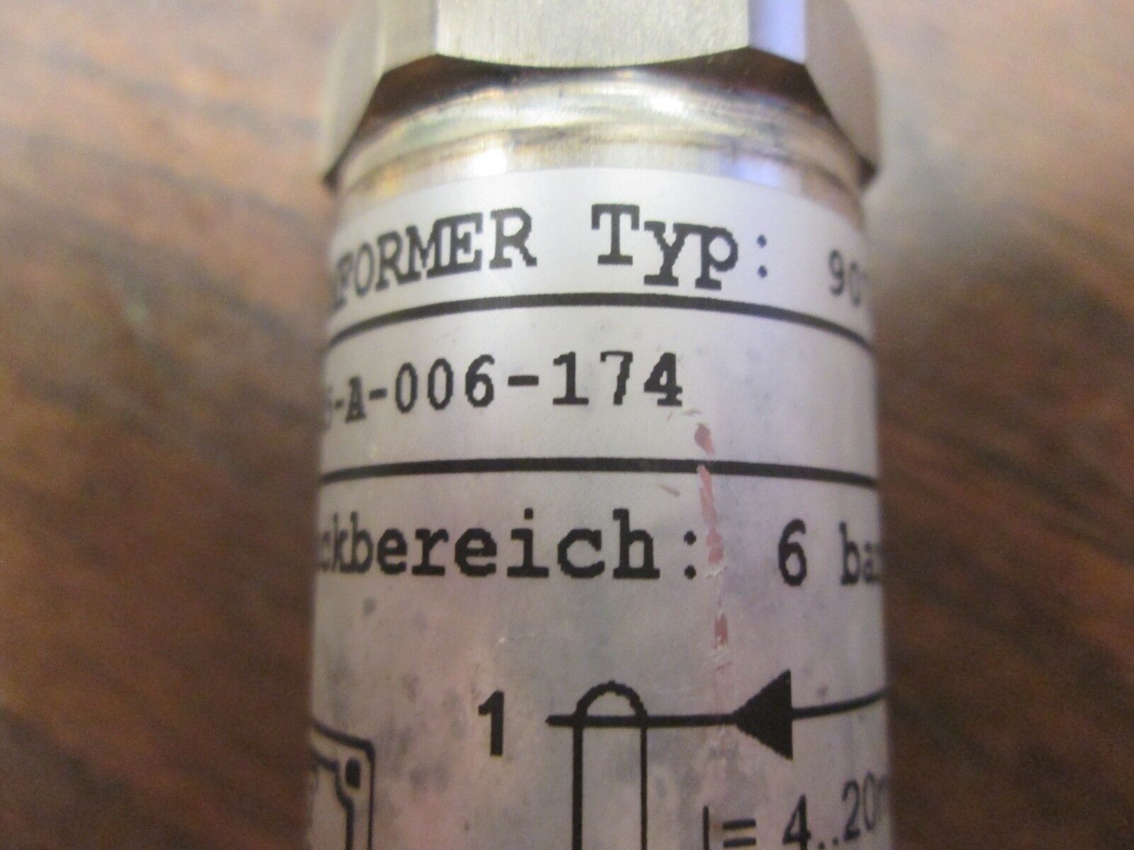 Hydac Pressure Transducer HAD 3745-A-006-174 4-20mA 10-30V Used