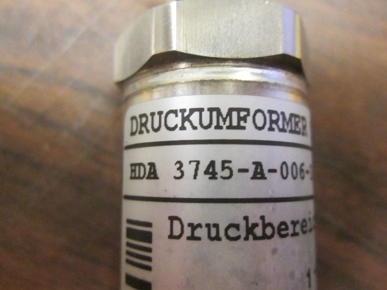 Hydac Pressure Transducer HAD 3745-A-006-174 4-20mA 10-30V Used