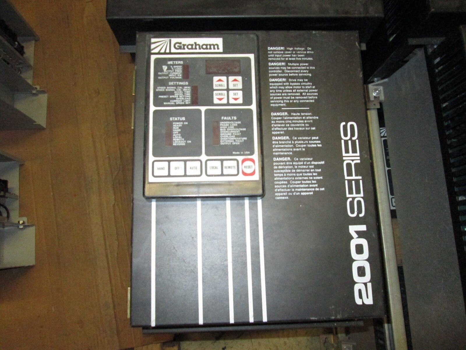 Graham AC Drive w/ Bypass IPM2001H14 10HP Used