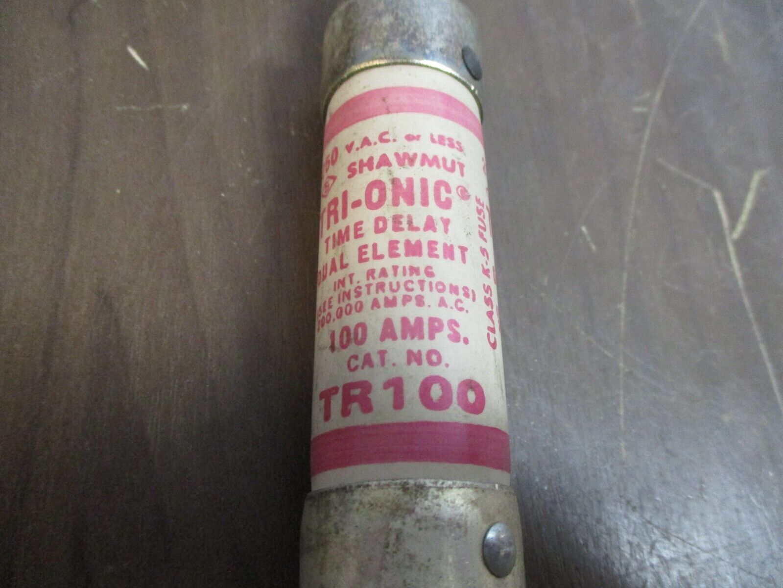 Shawmut Tri-Onic Fuse TR100 100A 250V *Lot of 2* Used