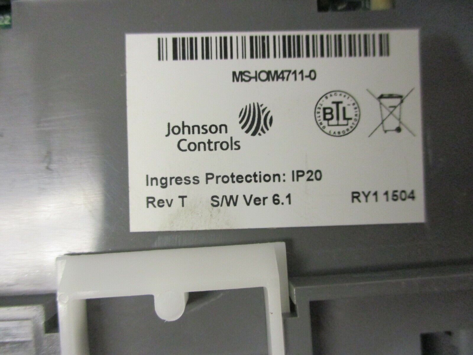 Johnson Controls Metasys IOM4711 Expansion Module MS-IOM4711-0 Rev. T Used