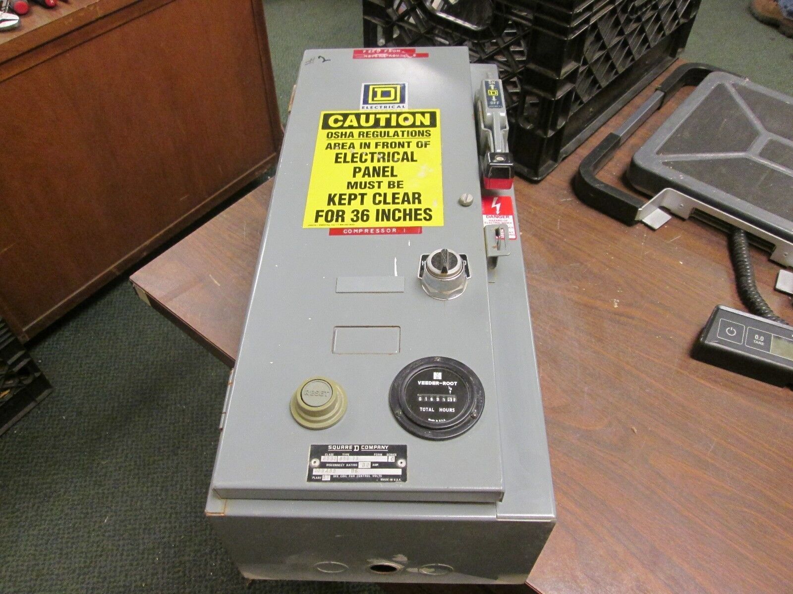 Square D Fusible Combination 8538 SBG13 30A 120V Coil Size 0 Starter Used