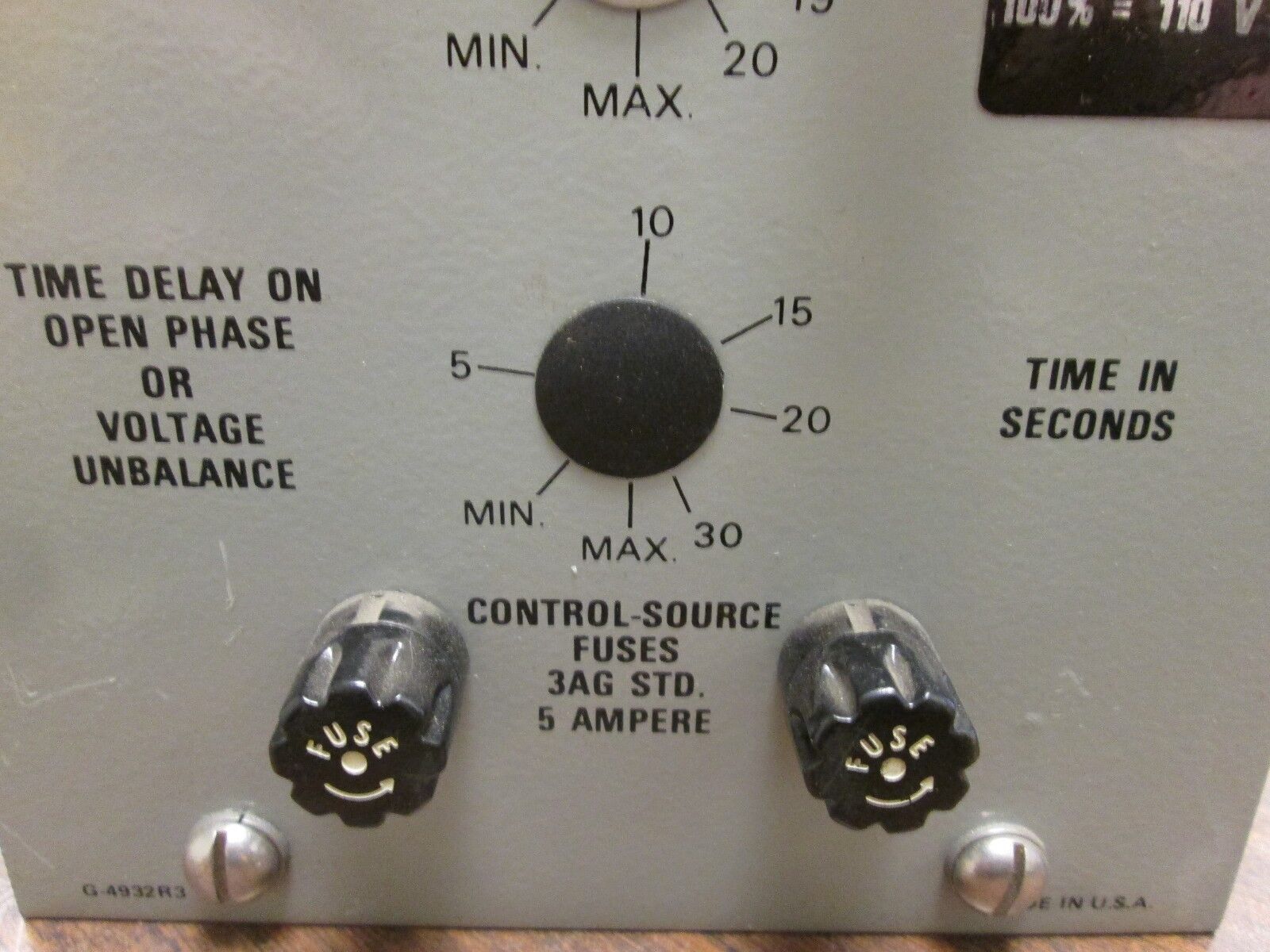 S&C Type SPD Open-Phase Detector 38870R2-DK-S108 120VAC Used