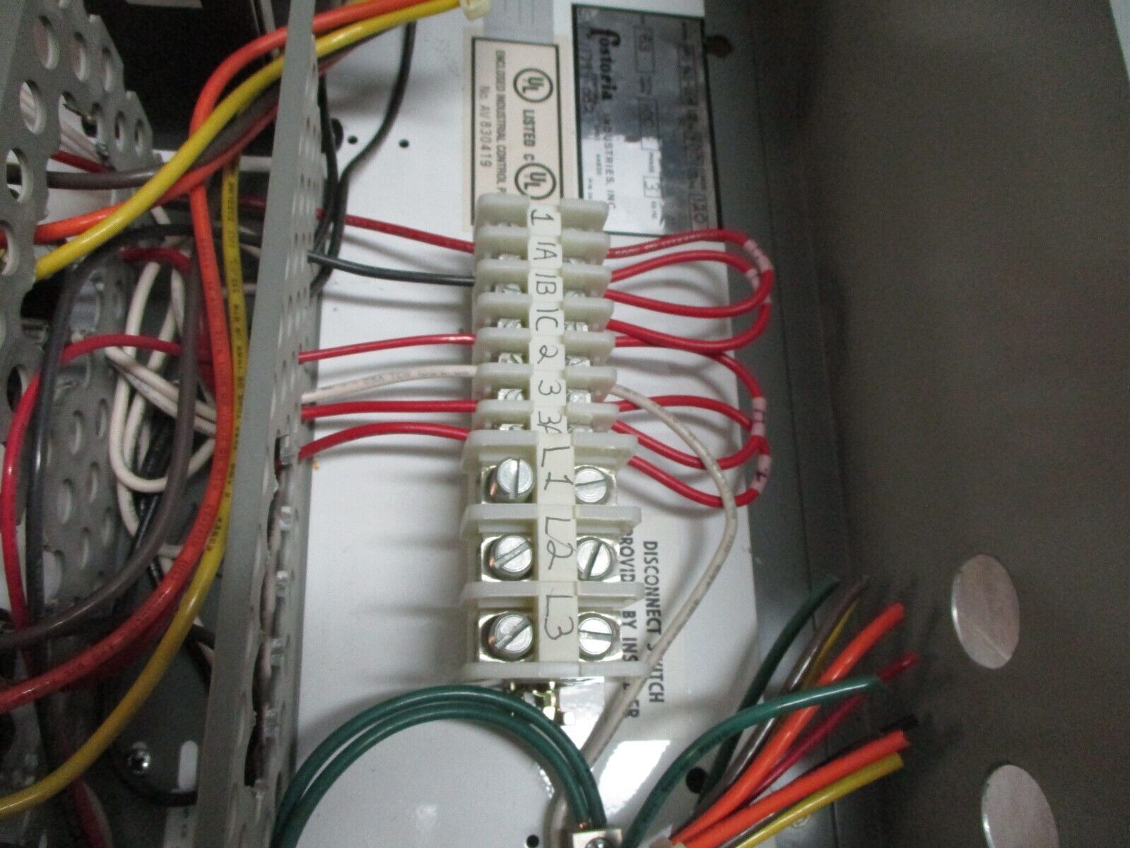 Fostoria Wall Infrared Contactor Enclosure FPC-463-2FP 8.3kW 480V 100A 3Ph 60Hz