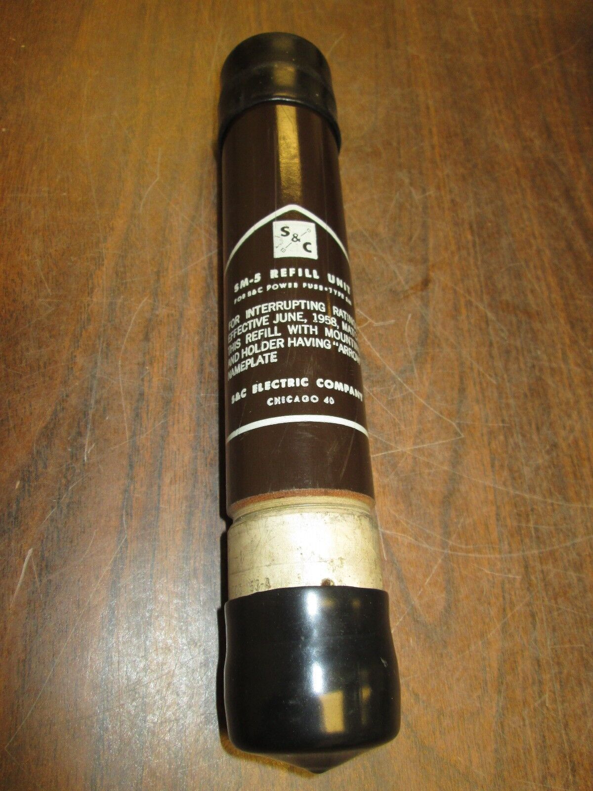 S&C SM-5 Power Fuse Refill Unit 132250-R3 14.4KV .150A Used