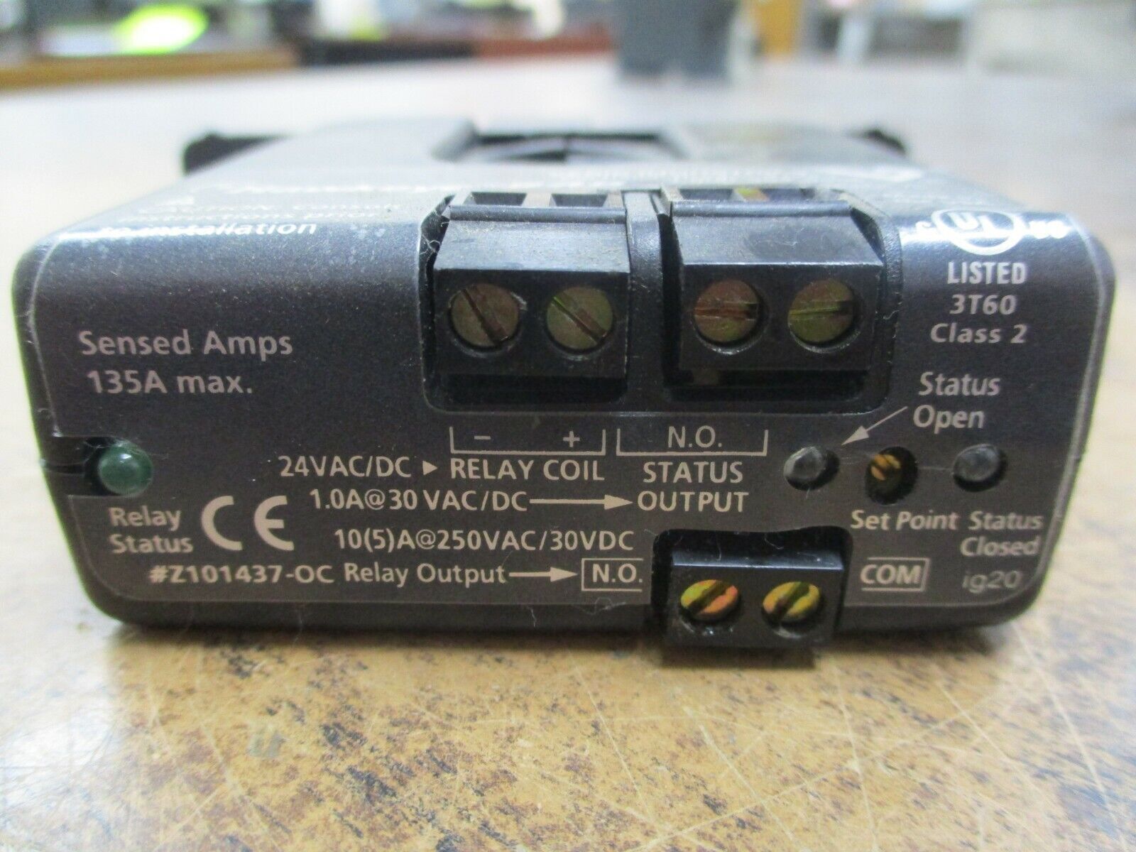 Veris Hawkeye 938 Current Switch Z101437-OC 135A Sensed Used