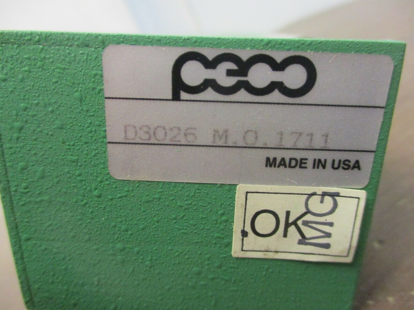 Peco Solid State Proximity Sensor D3026 Used