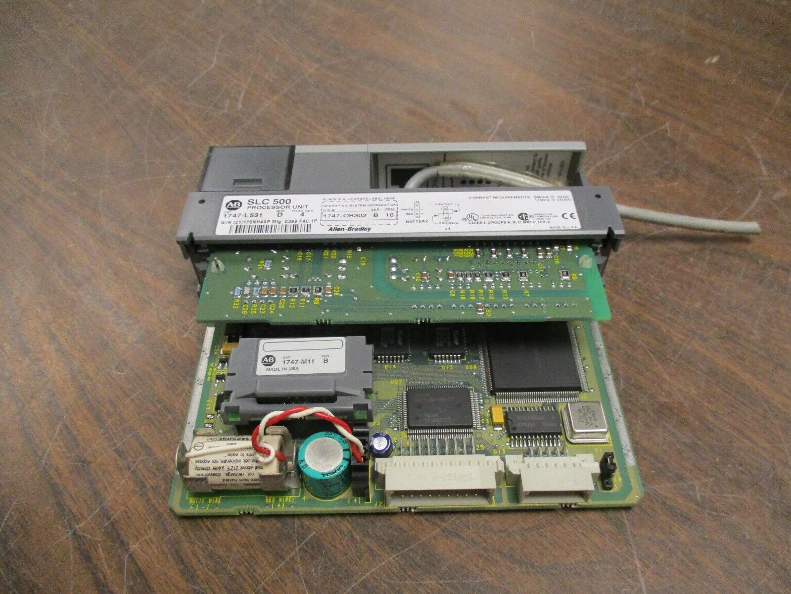 Allen-Bradley SLC 500 Processor Unit 1747-L531 Ser D Proc Rev. 4 Used