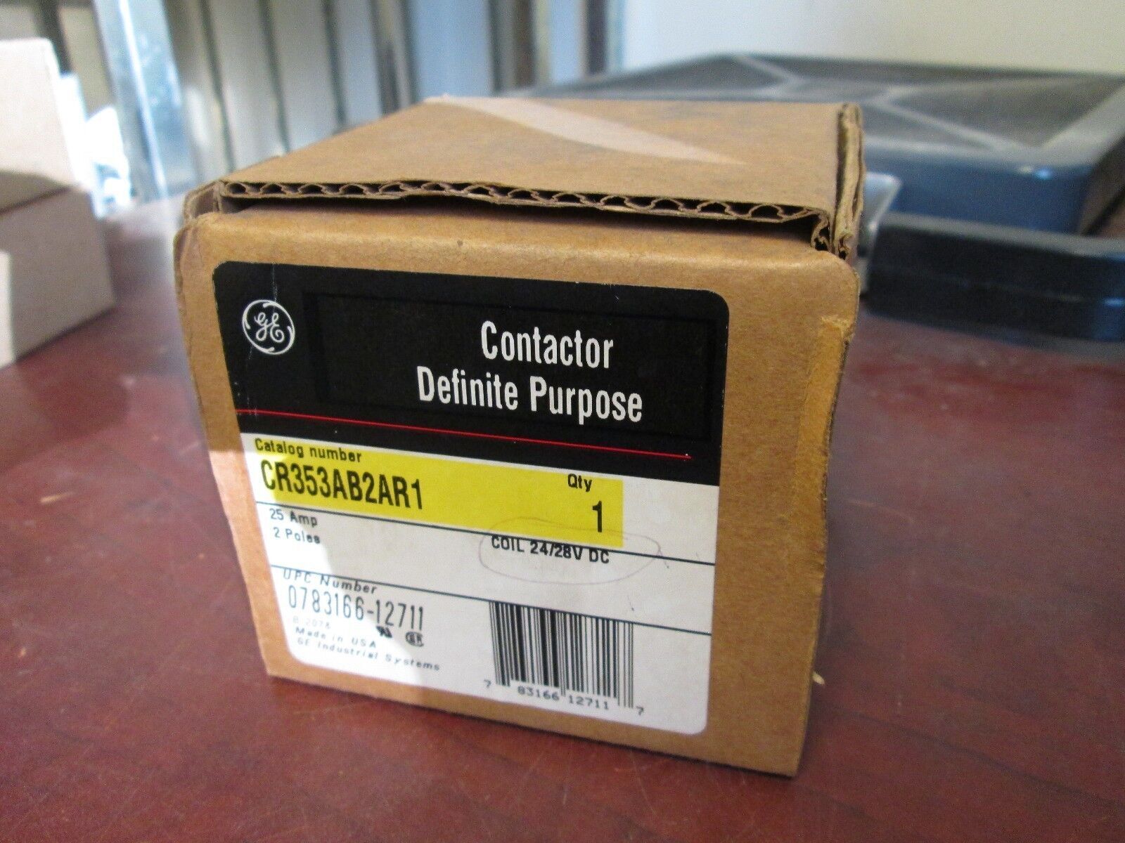 GE Contactor CR353AB2AR1 24/28VDC Coil 25A 2P New Surplus