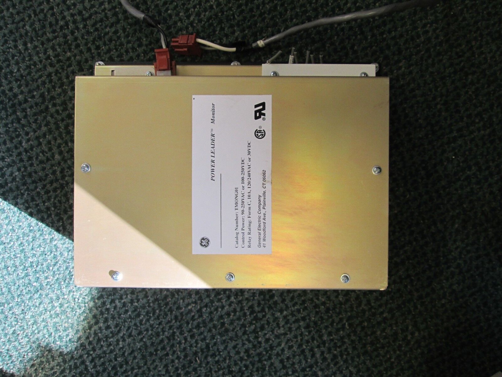 GE Power Leader Monitor, TMONG01, 90-250VAC, 100-250VDC, Used