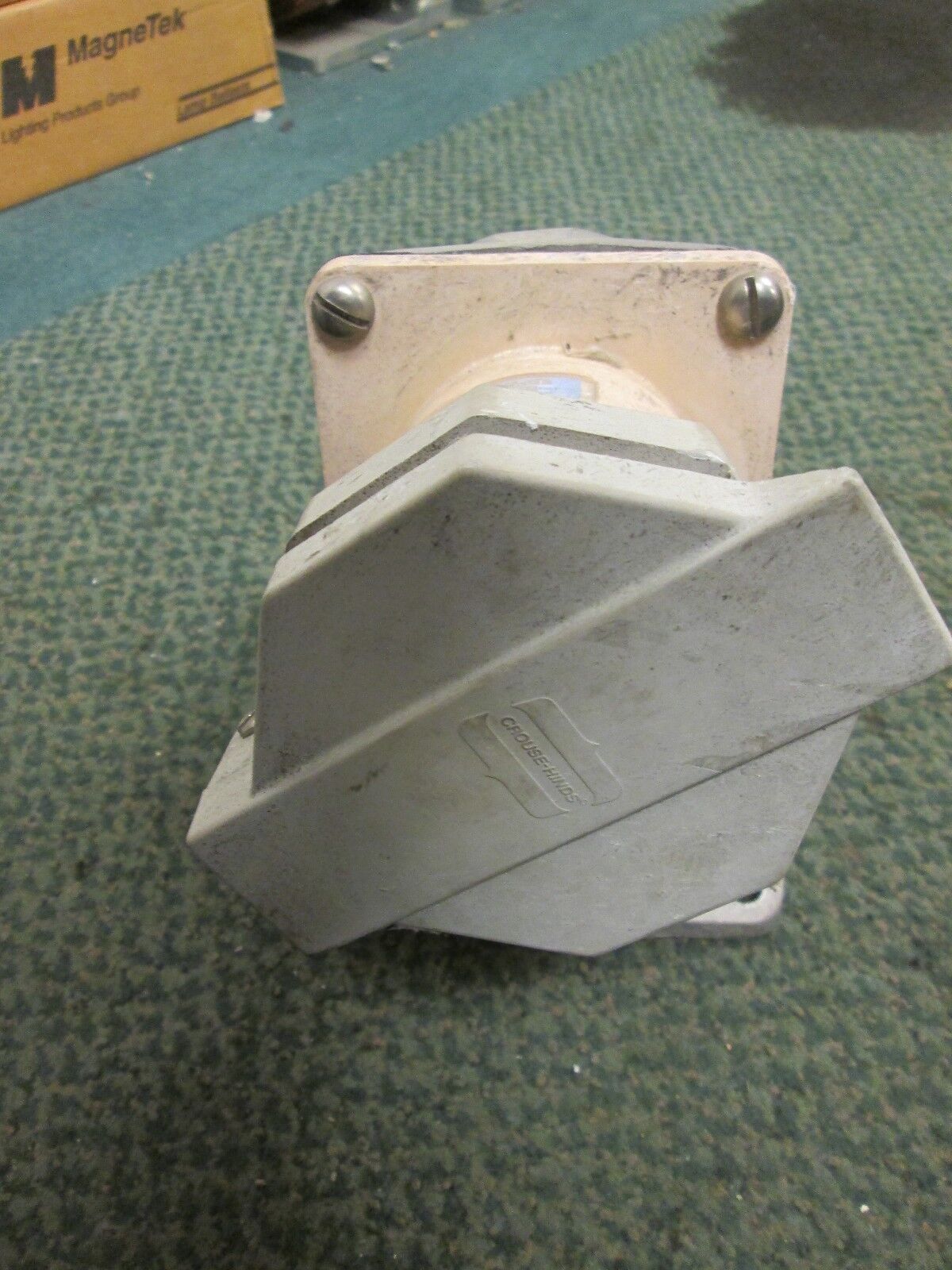 Crouse-Hinds Receptacle w/ Base NR 642 60A 3W 4P Used