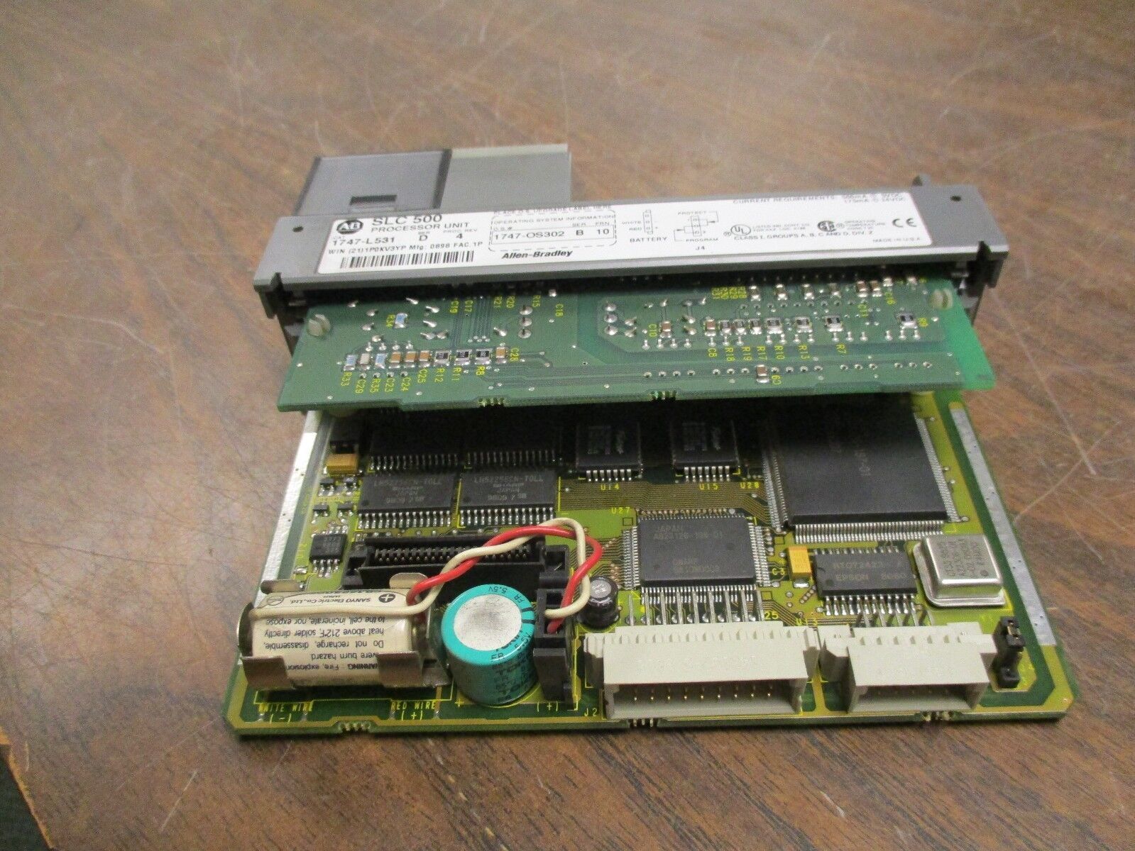 Allen-Bradley SLC 500 Processor Unit 1747-L531 Ser D Proc Rev 4 Used