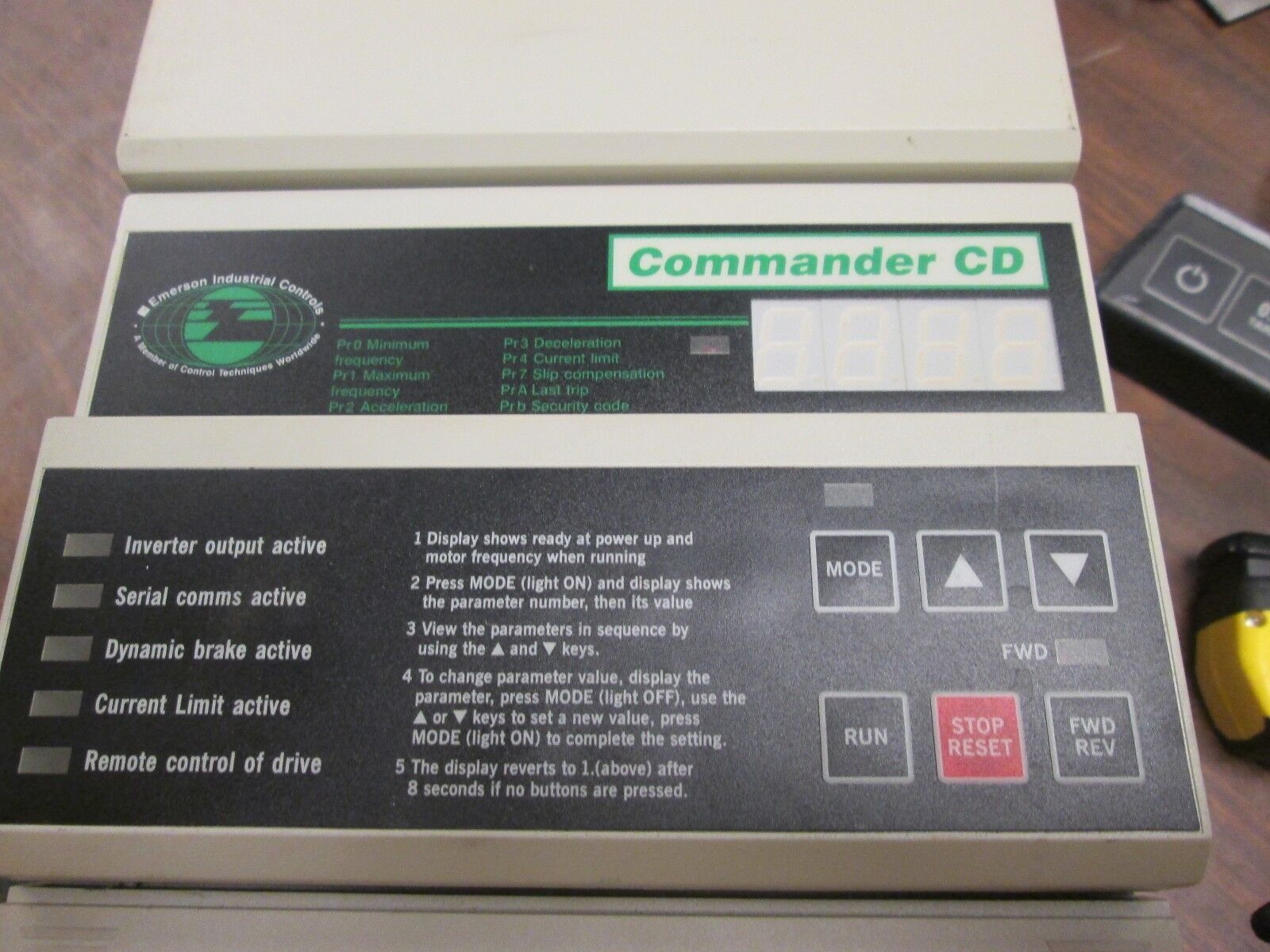 Emerson Commander CD AC Drive Used