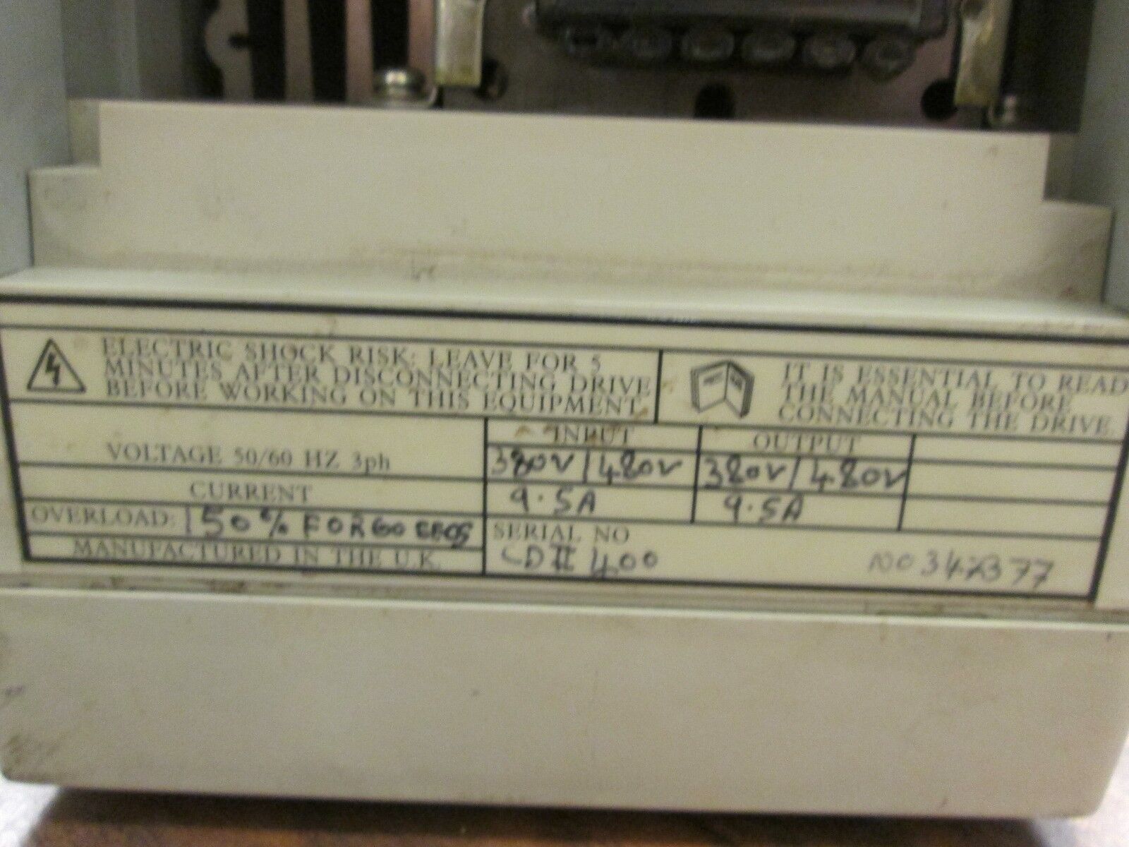 Emerson Commander CD AC Drive Used