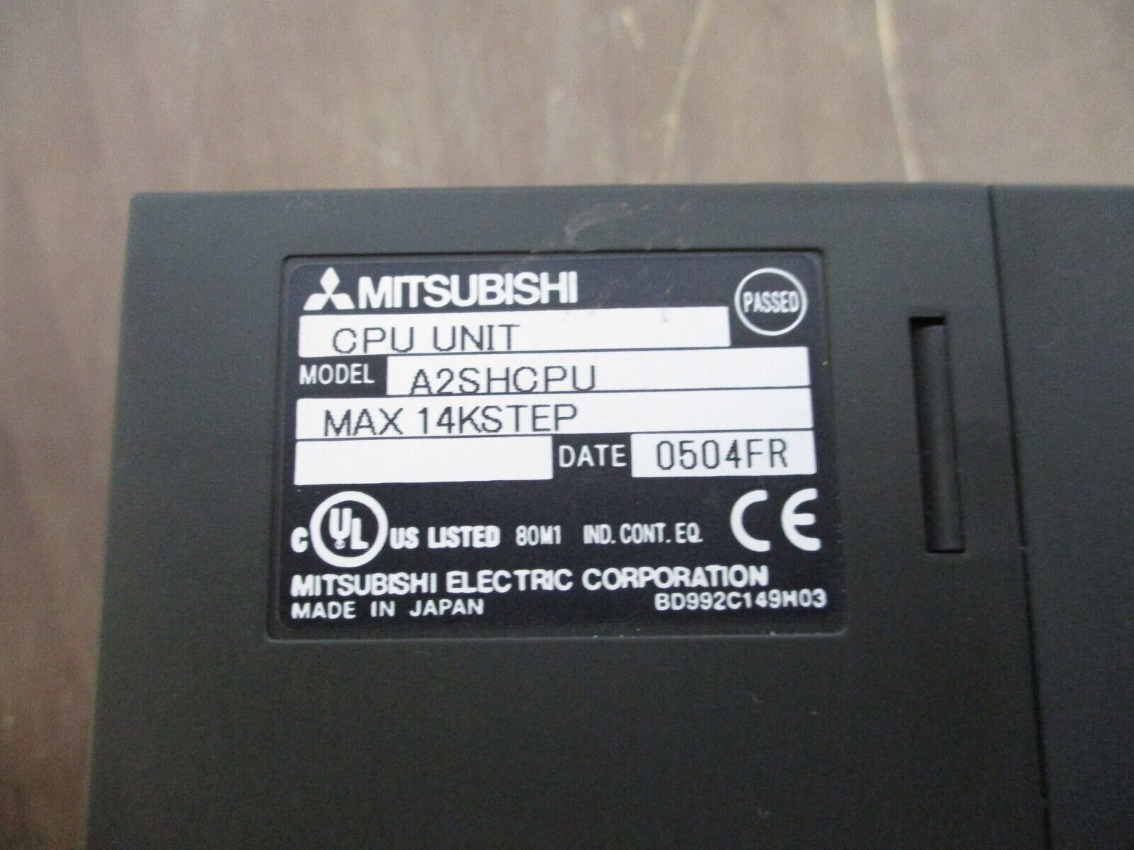 Mitsubishi Melsec CPU Unit A2SHCPU Max 14kSTEP Used